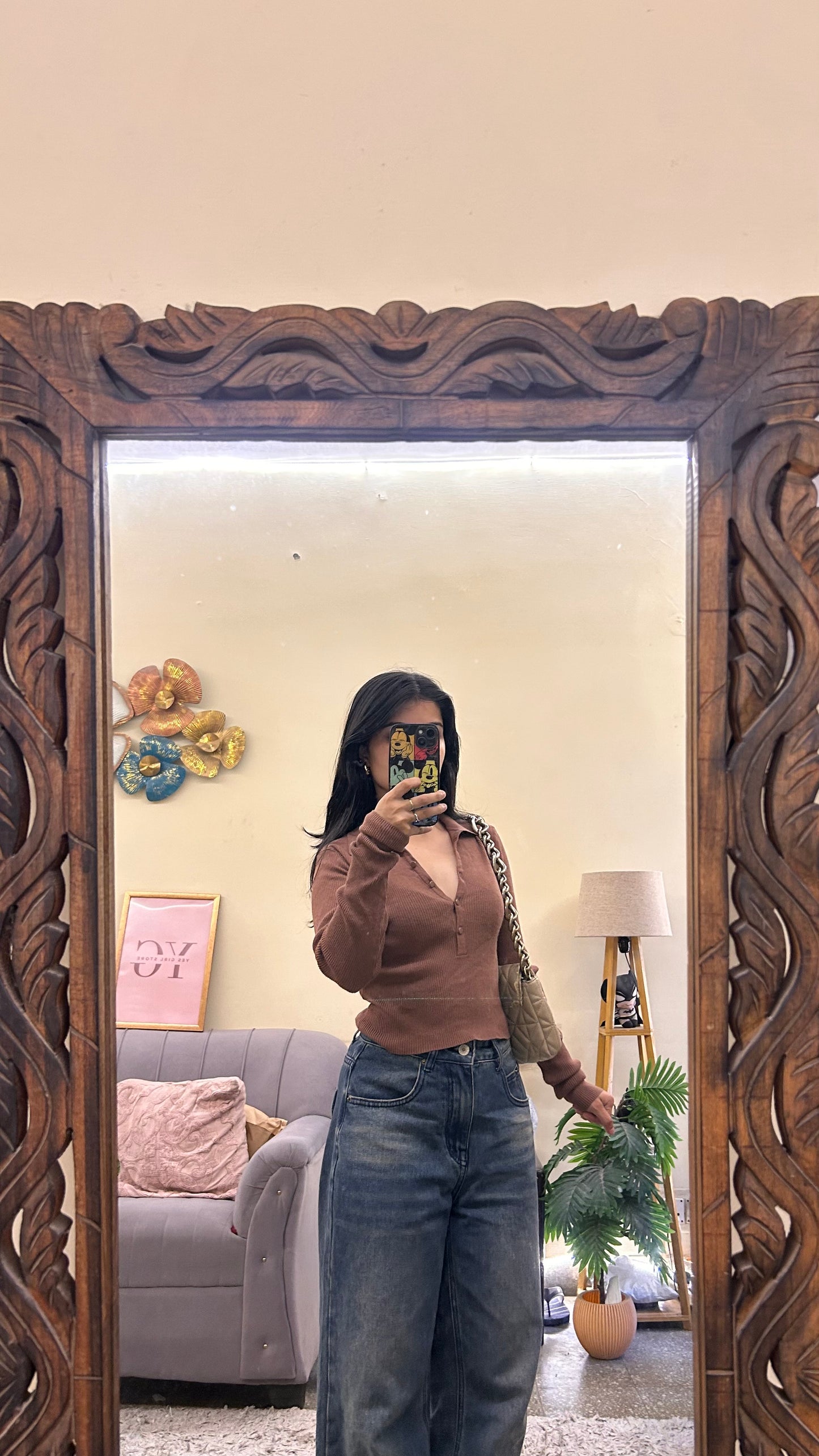 132)Semi winter cute tops🌸32-34