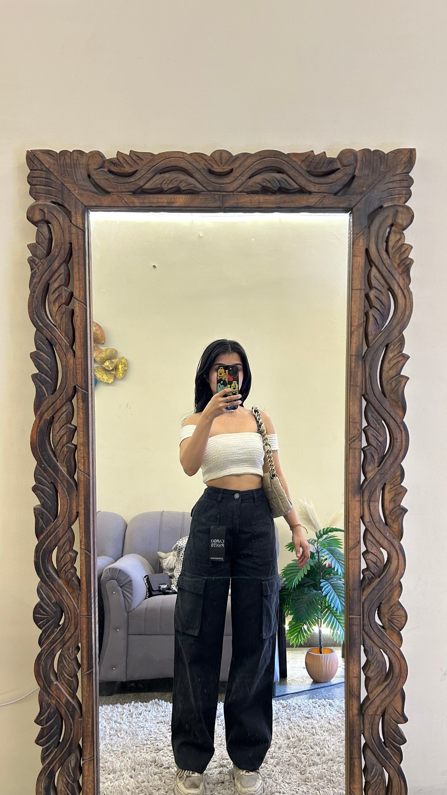 66) cargo pants 26 waist/l:39