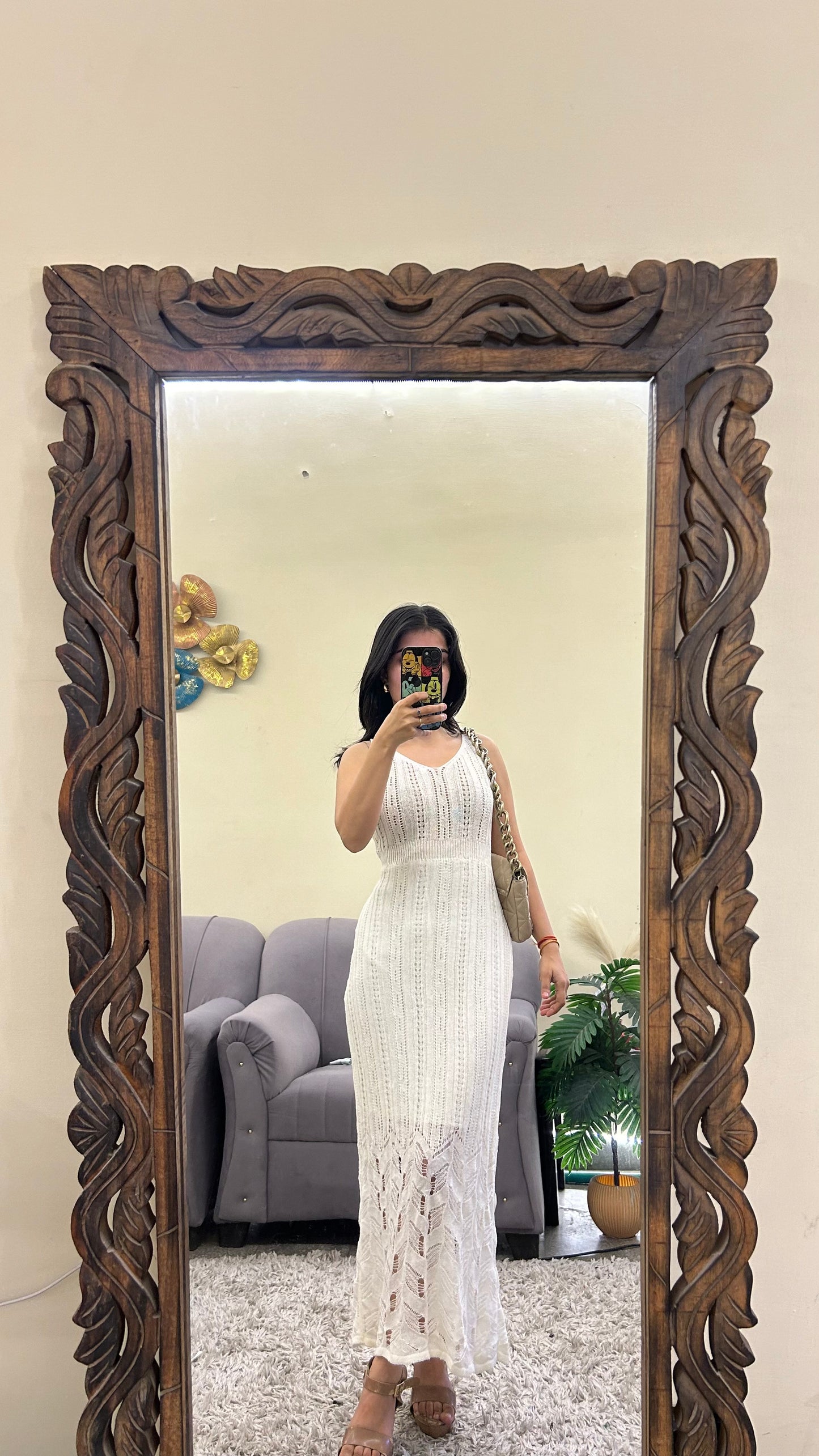 Crochet dress size:S-M