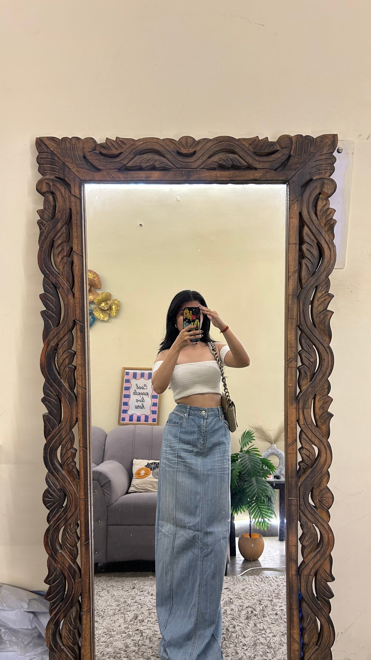 53) Korean skirt 34 waist/l:41