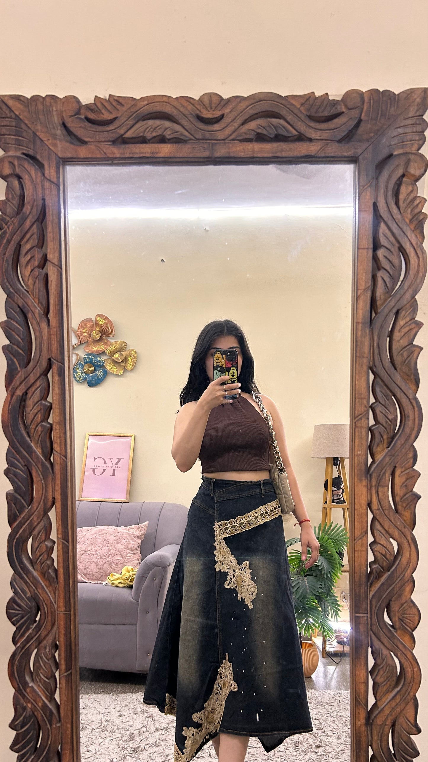 21s)korean skirts waist - 29/L 28
