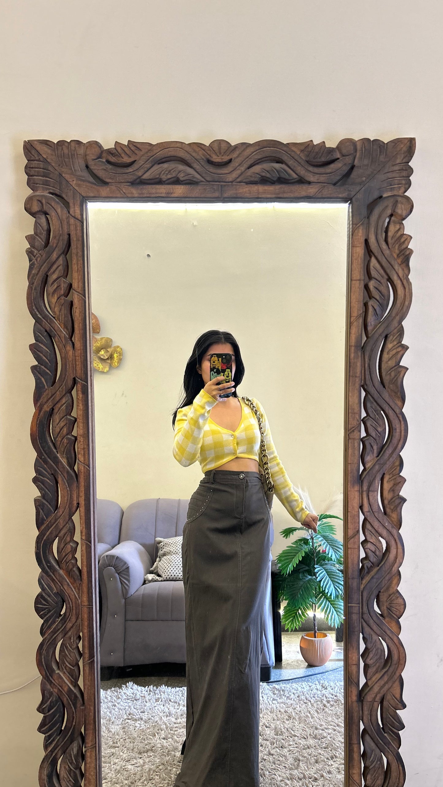 28) re Korean skirt 33-34 waist/l:39
