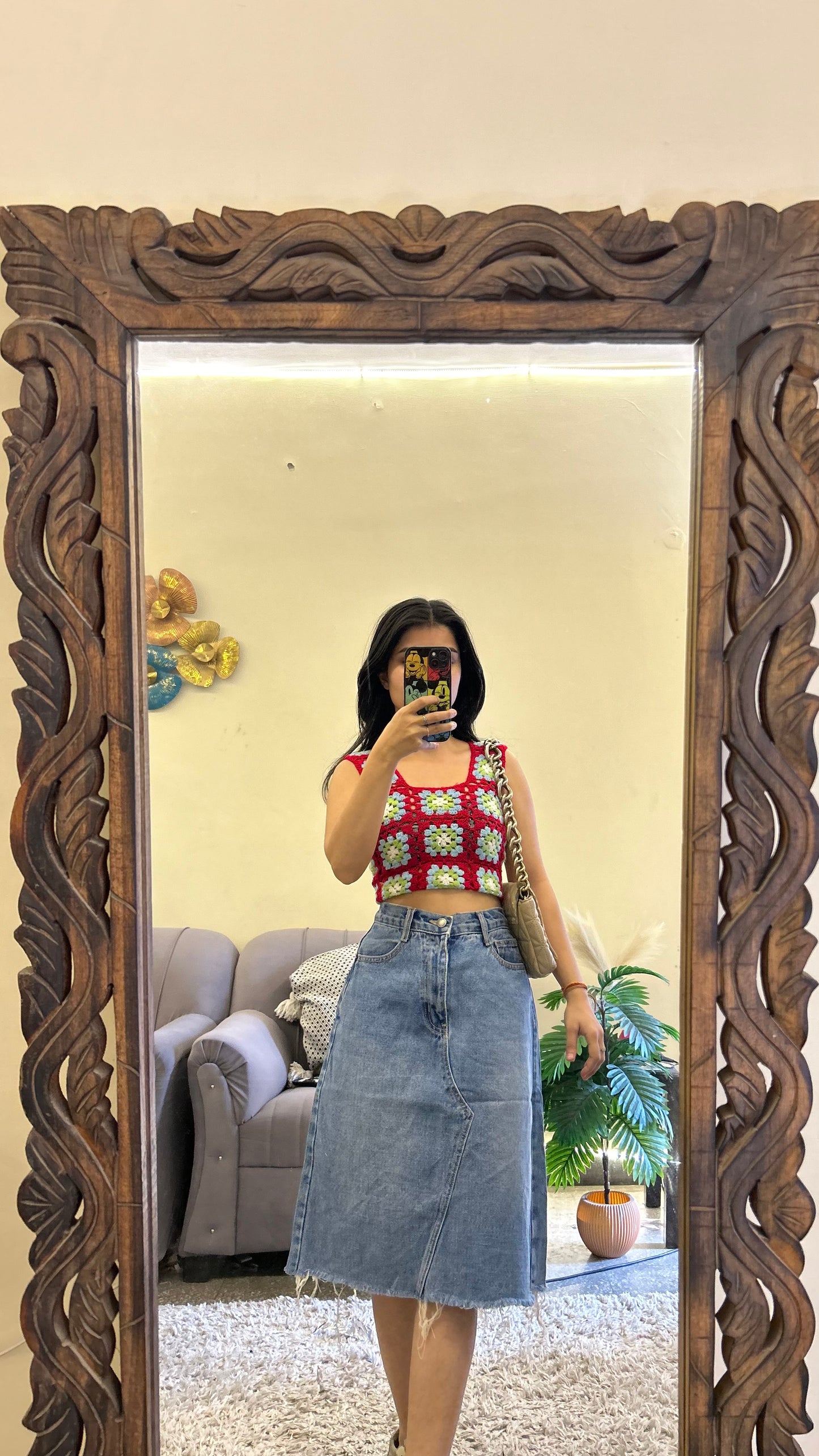 59) Korean skirt 29 waist/l:23