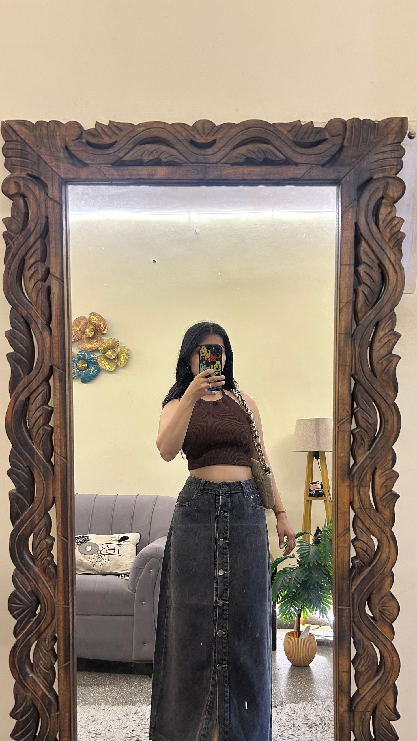 105) Korean skirt 31 waist/l:33