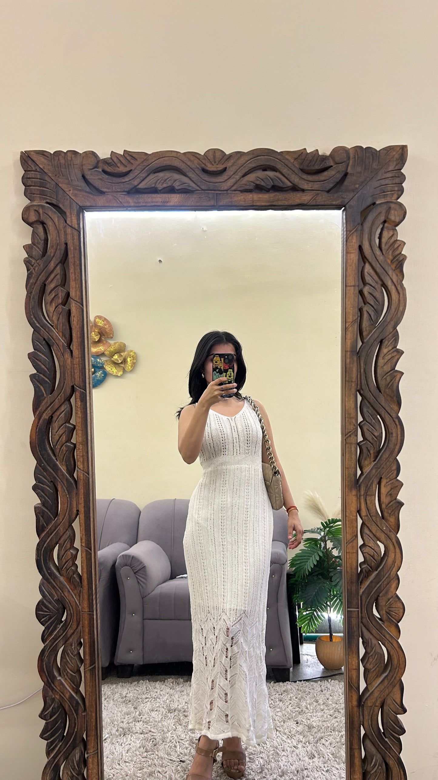 Crochet dress size:S-M