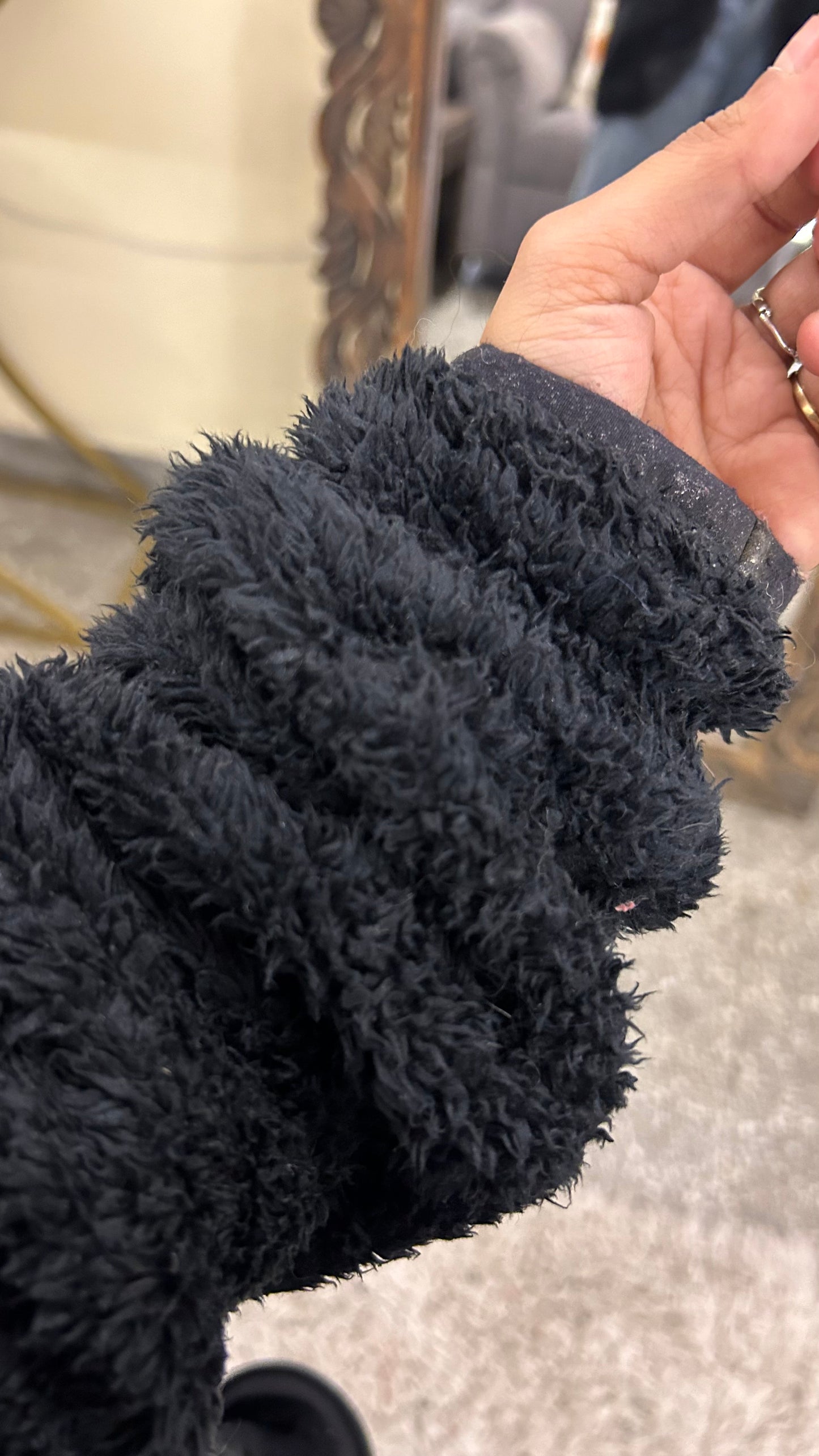 Fur jacket M thrifted