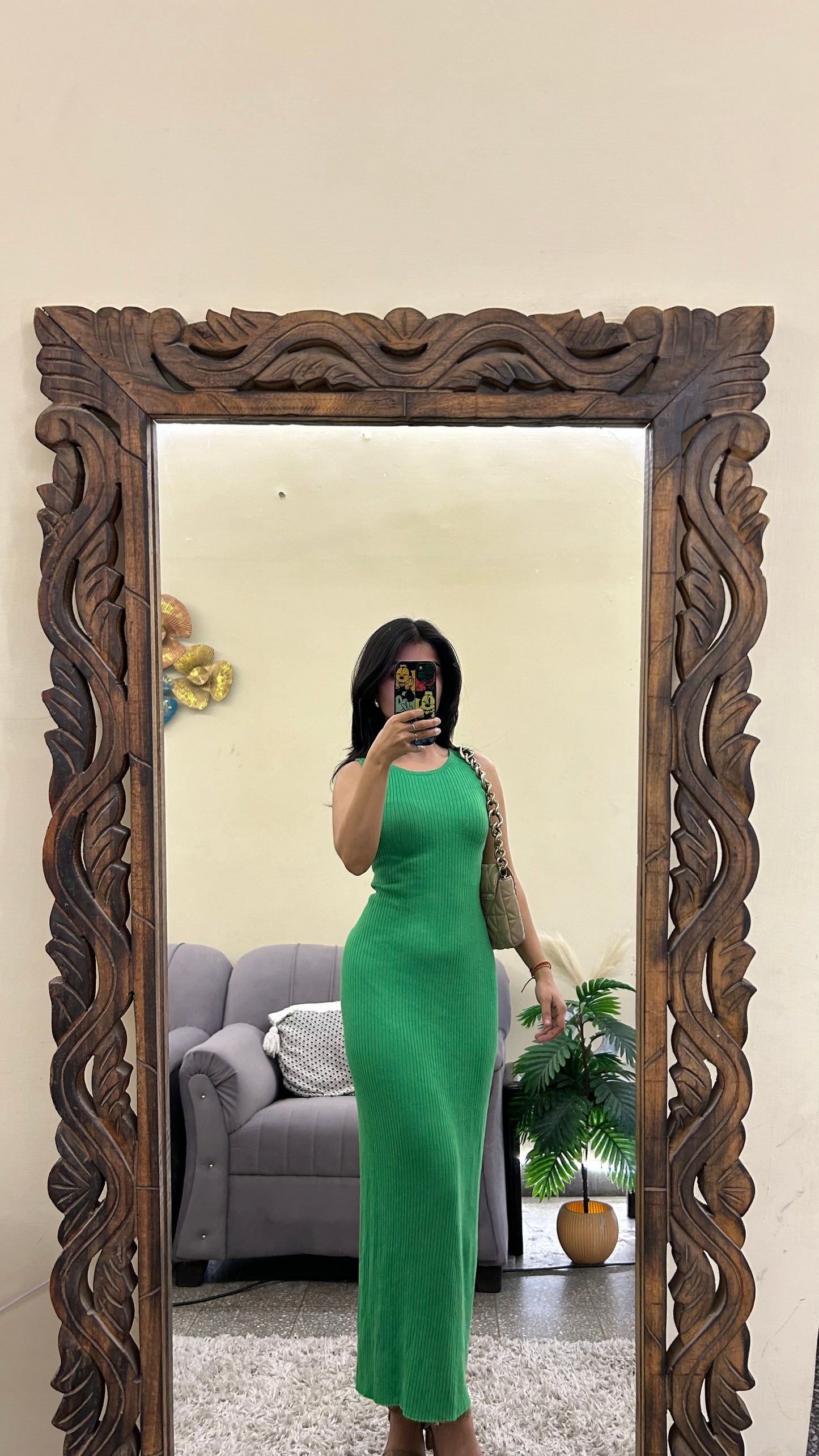 Thrifted Bodycon Dress 36-40 bust/l:41