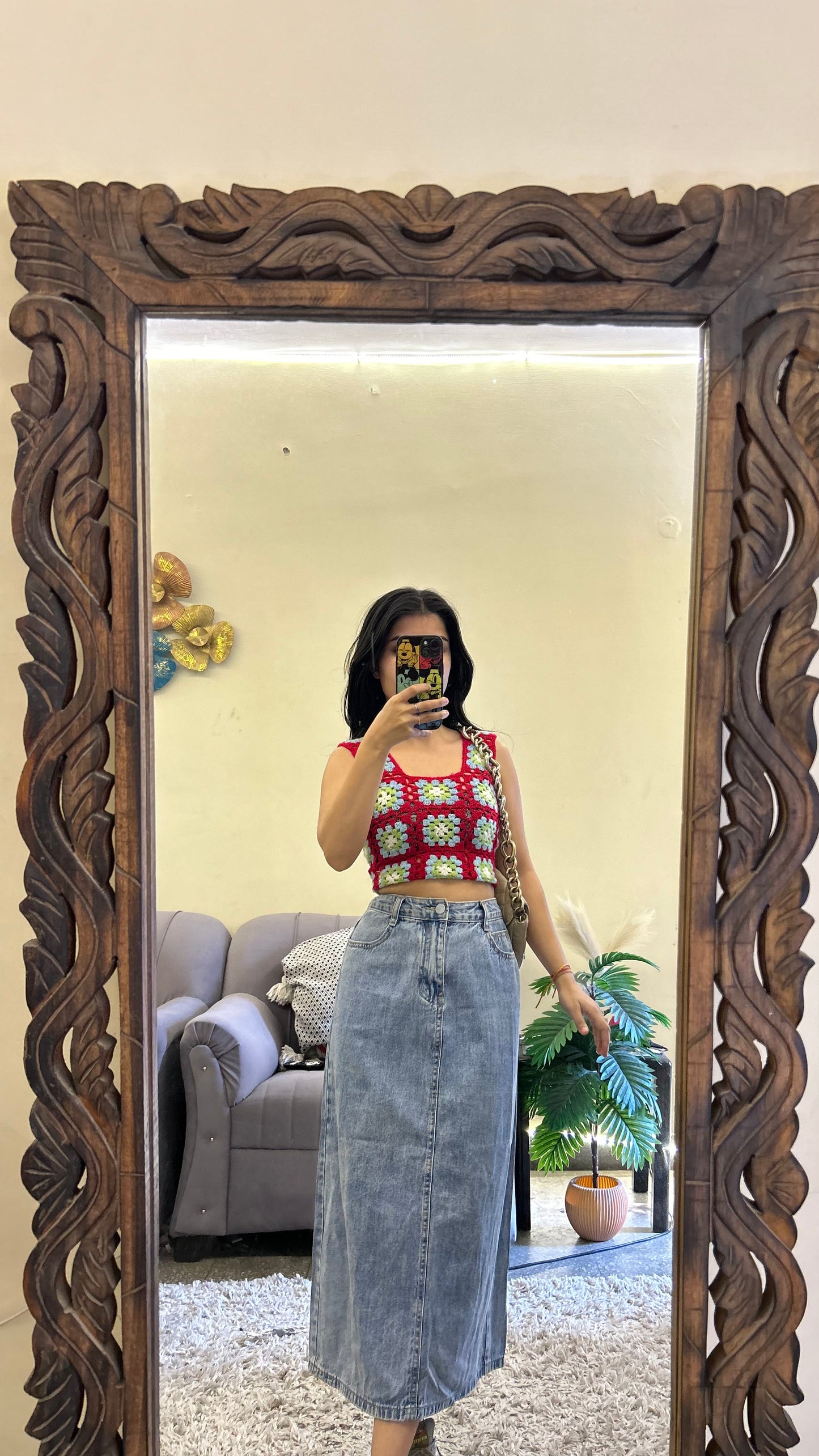 57) Korean skirt 28 waist/l:28