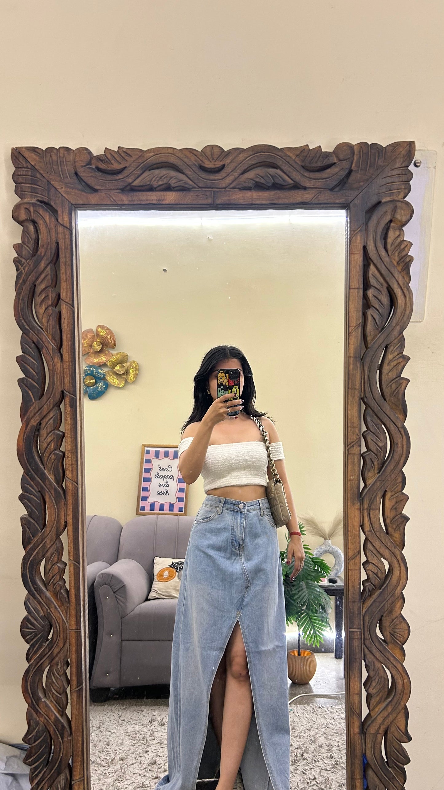 59) Korean skirt 30 waist/l:39