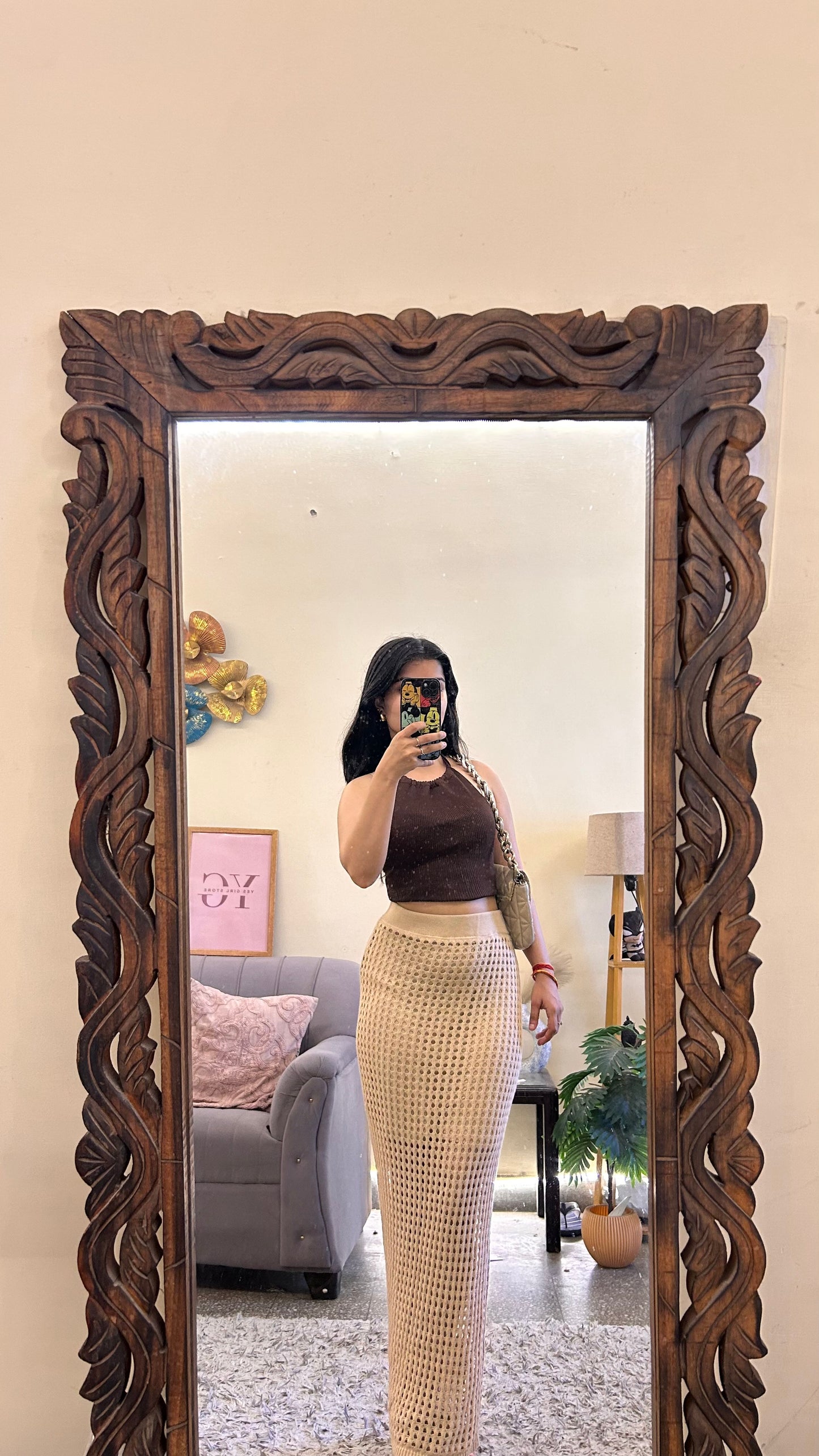 28)crochet skirt with layer waist 26-30 L-41