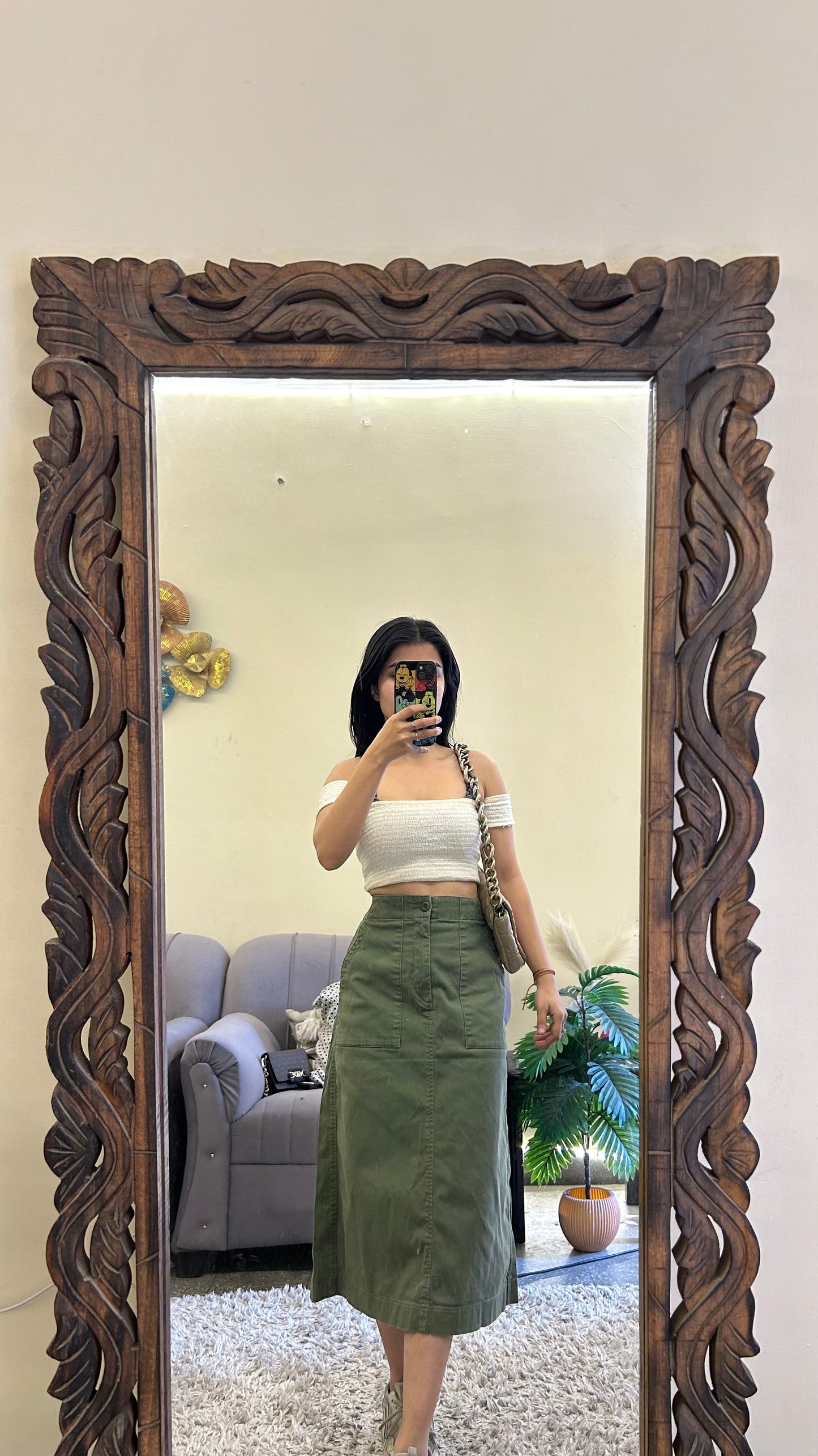 63) Korean skirt 26 waist/l:28