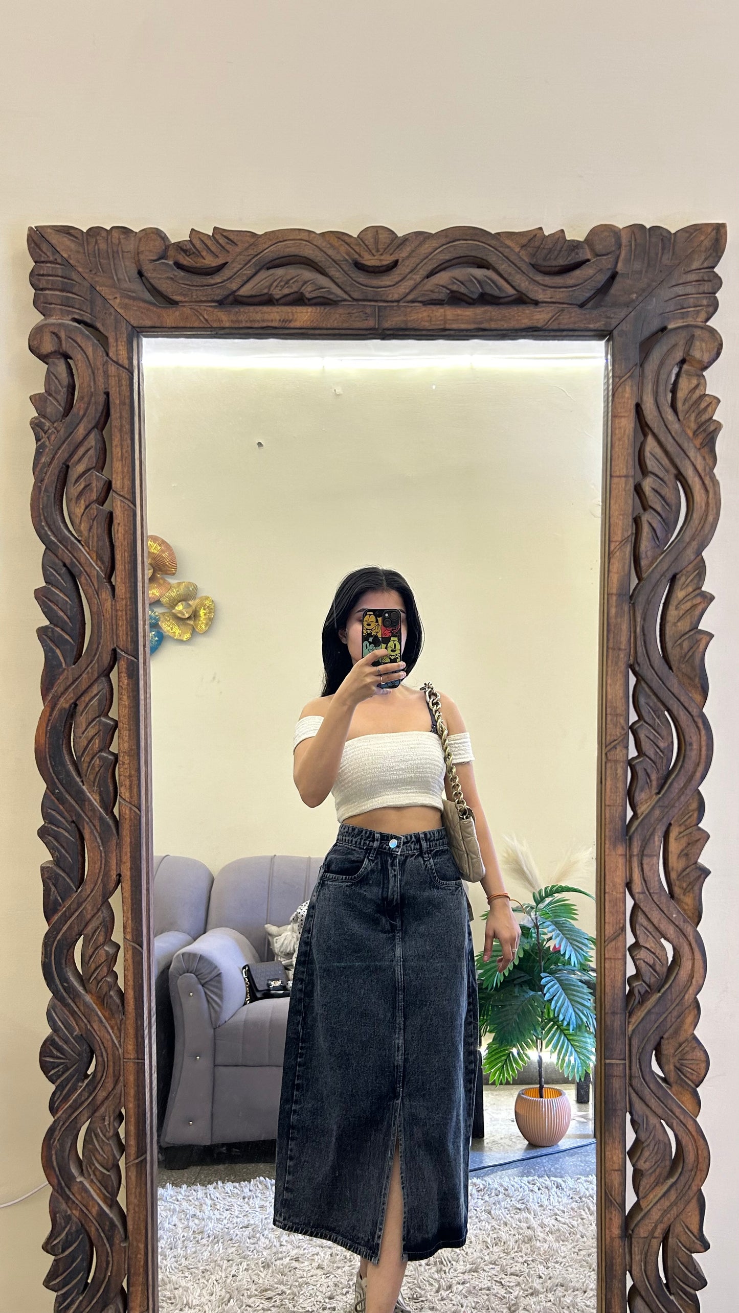 67) Korean skirt 27 waist/l:35