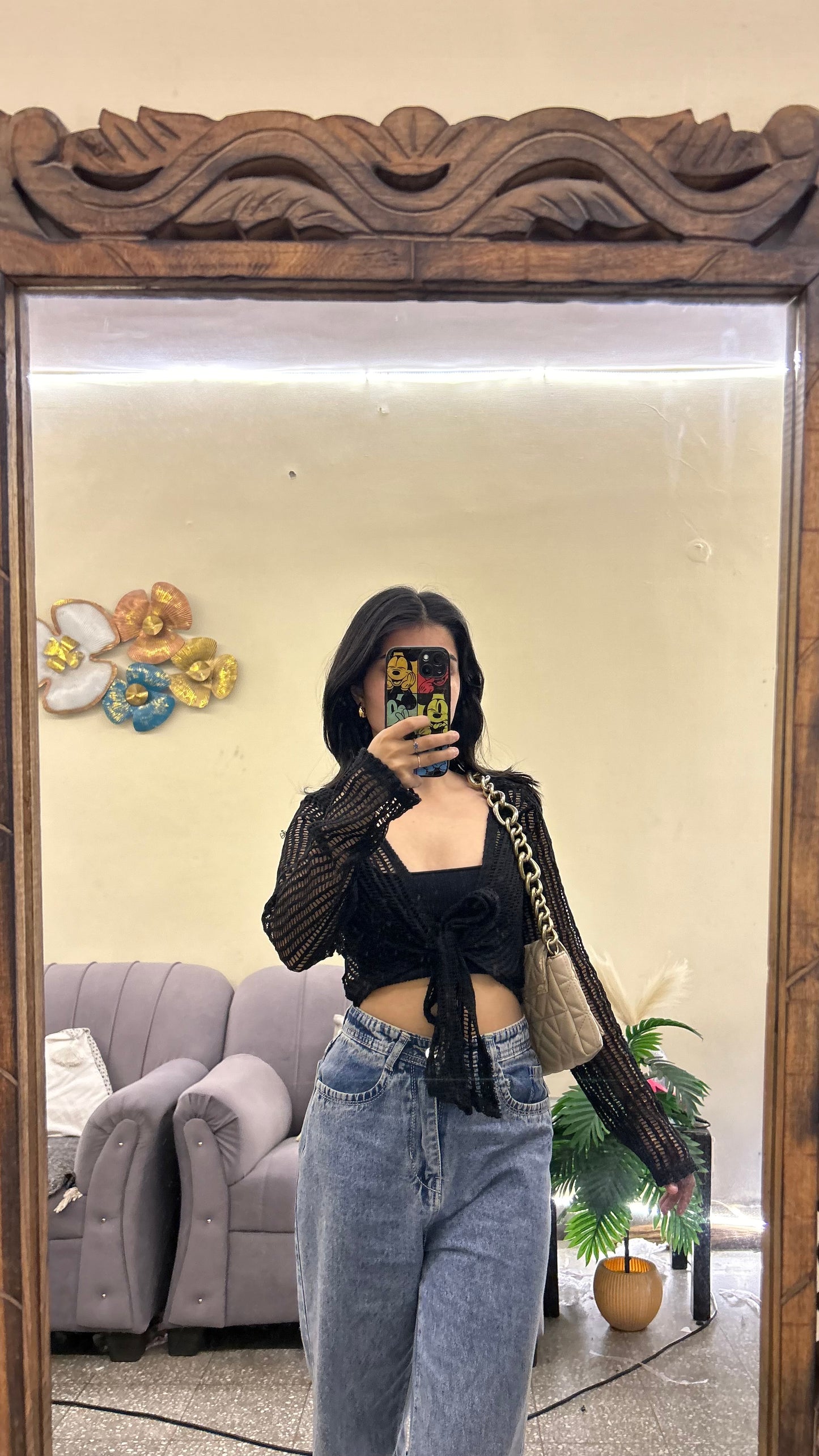 Cute crochet top S-M
