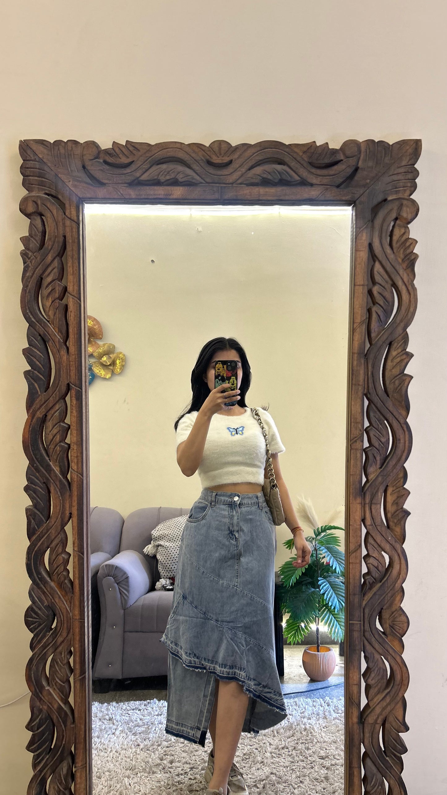 46) Korean skirt 28-30 waist/l:28