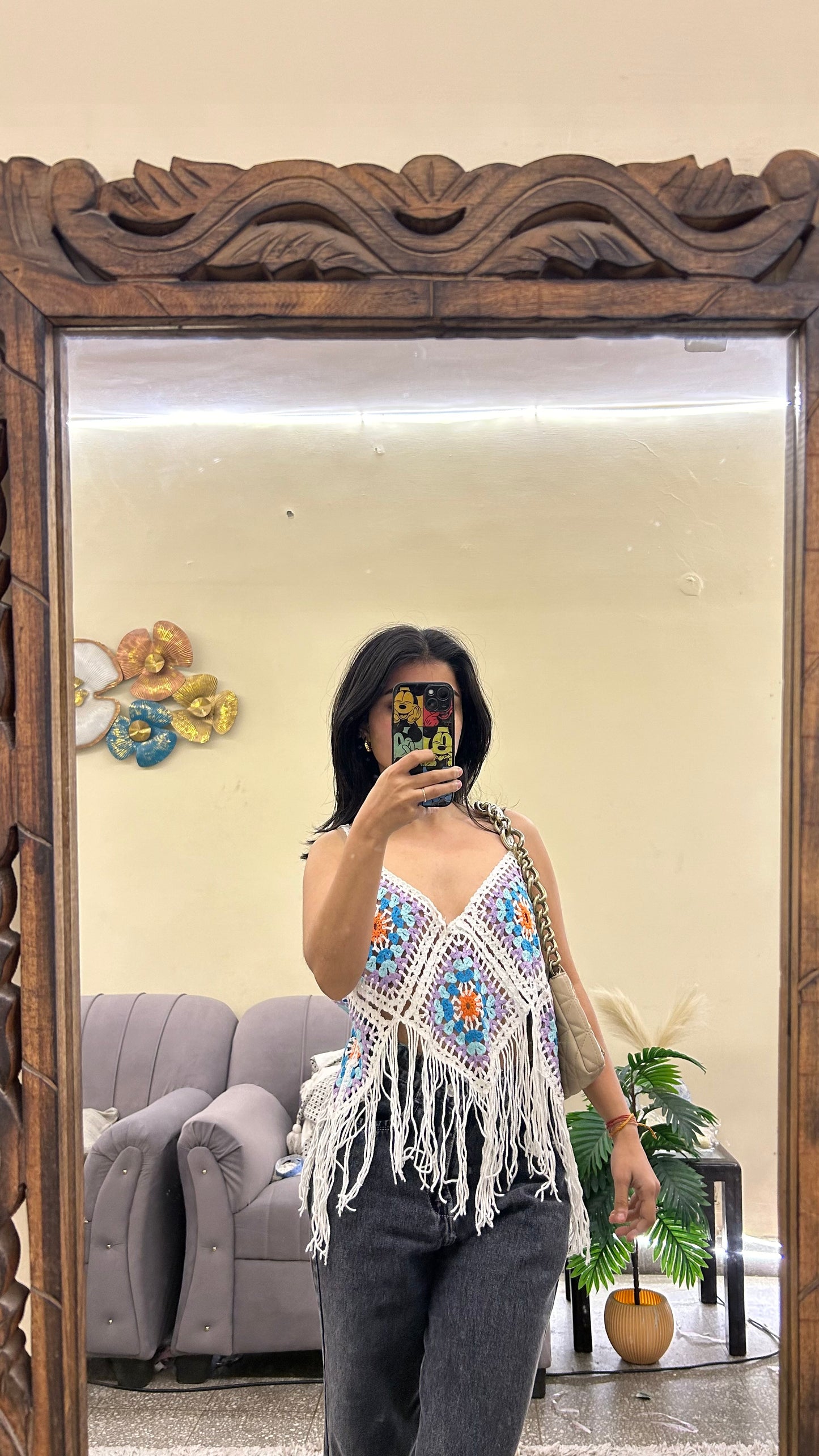 Crochet top M-L