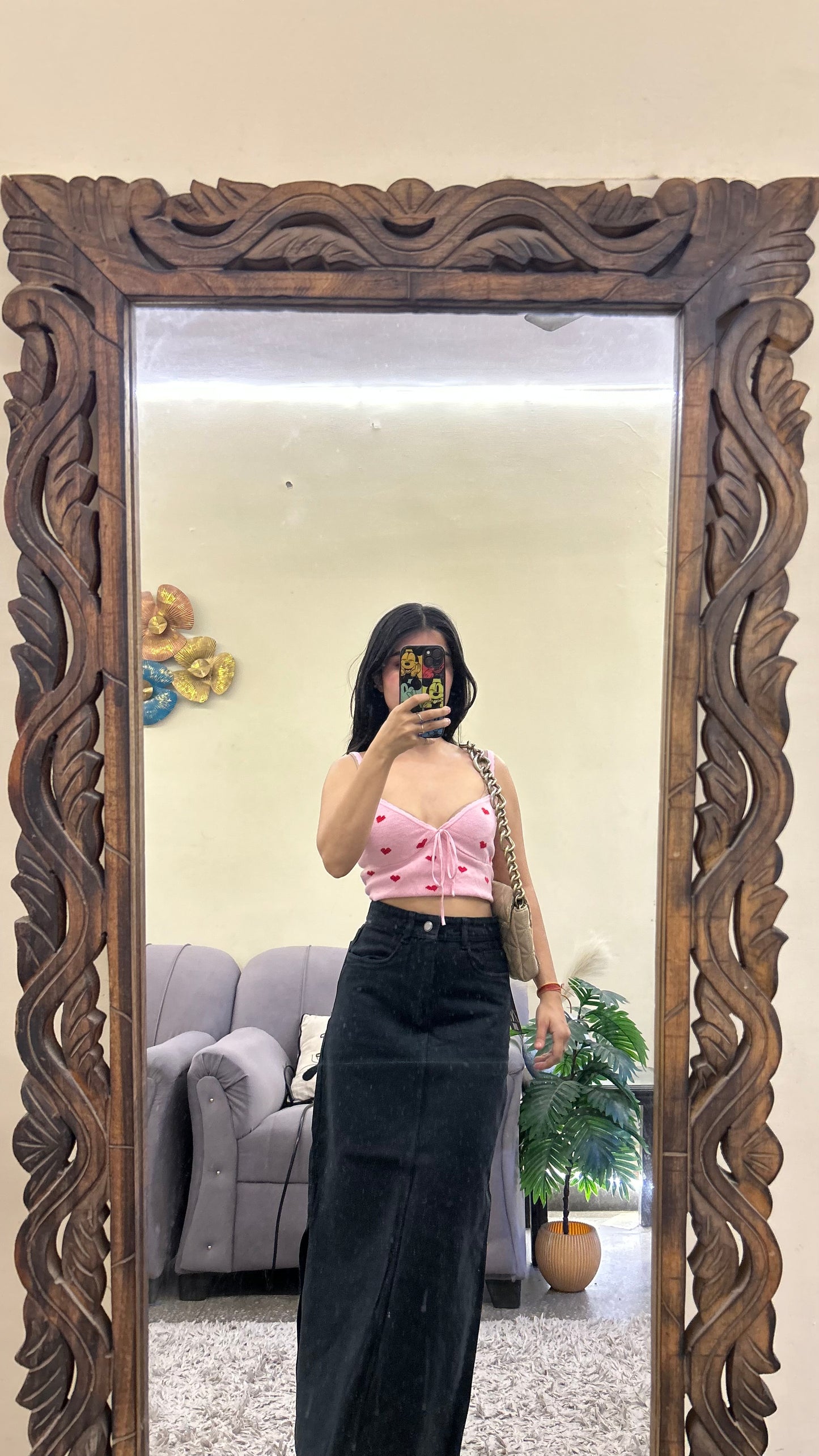 67) korean skirt 28 waist/l:34