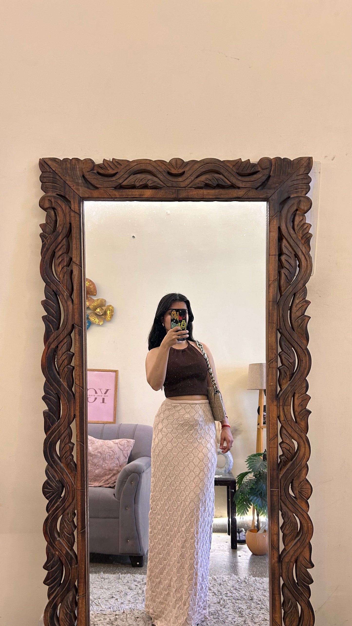 26)crochet skirt with layer waist 28-30 L-43