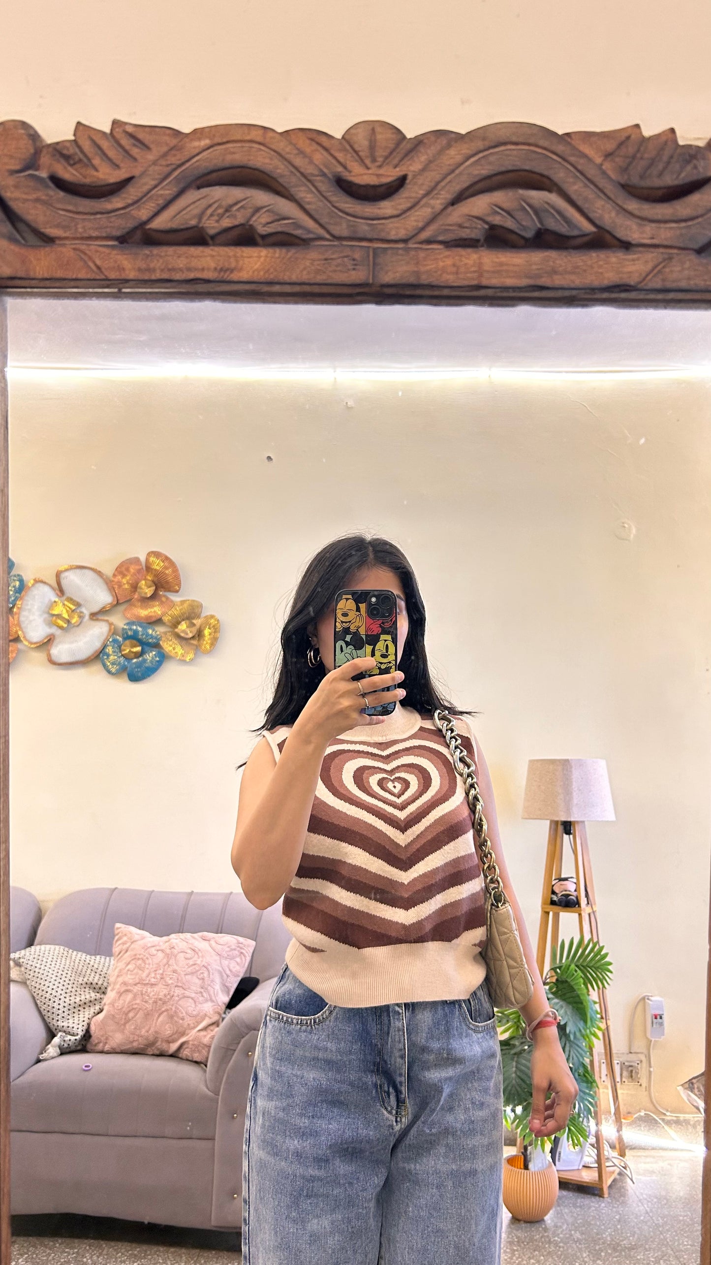 59) cute top s-m bust