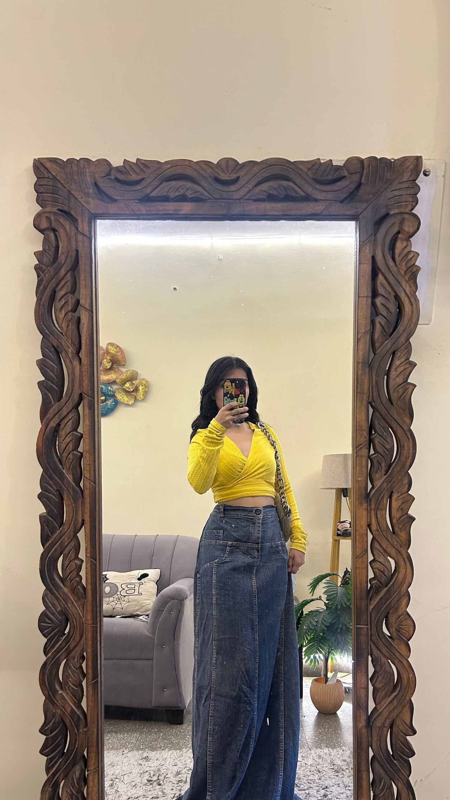 81) Korean skirt 33 waist/l:42