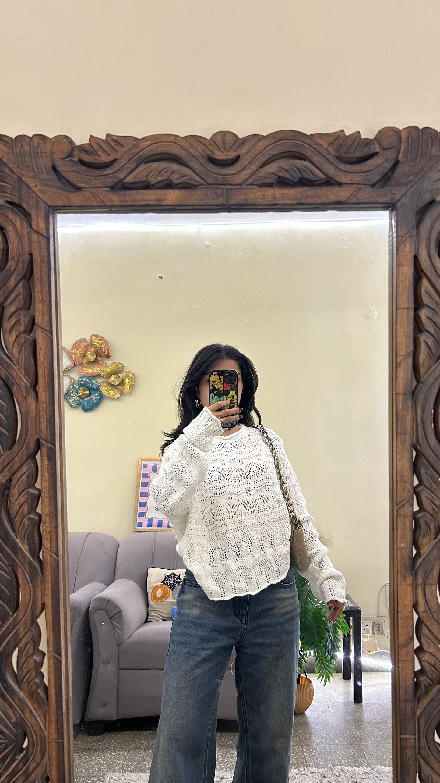 Crochet top 34-36 bust warm lil