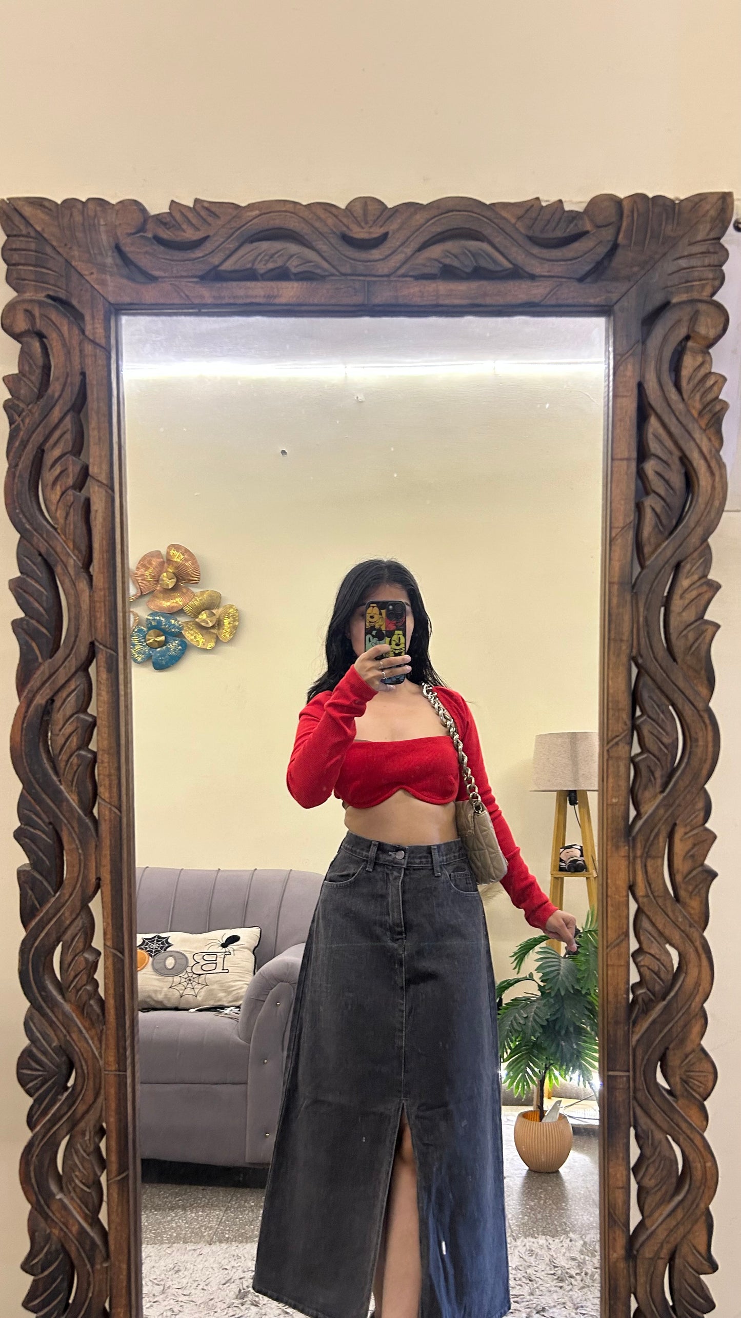 78) Korean skirt 30 waist/l:33