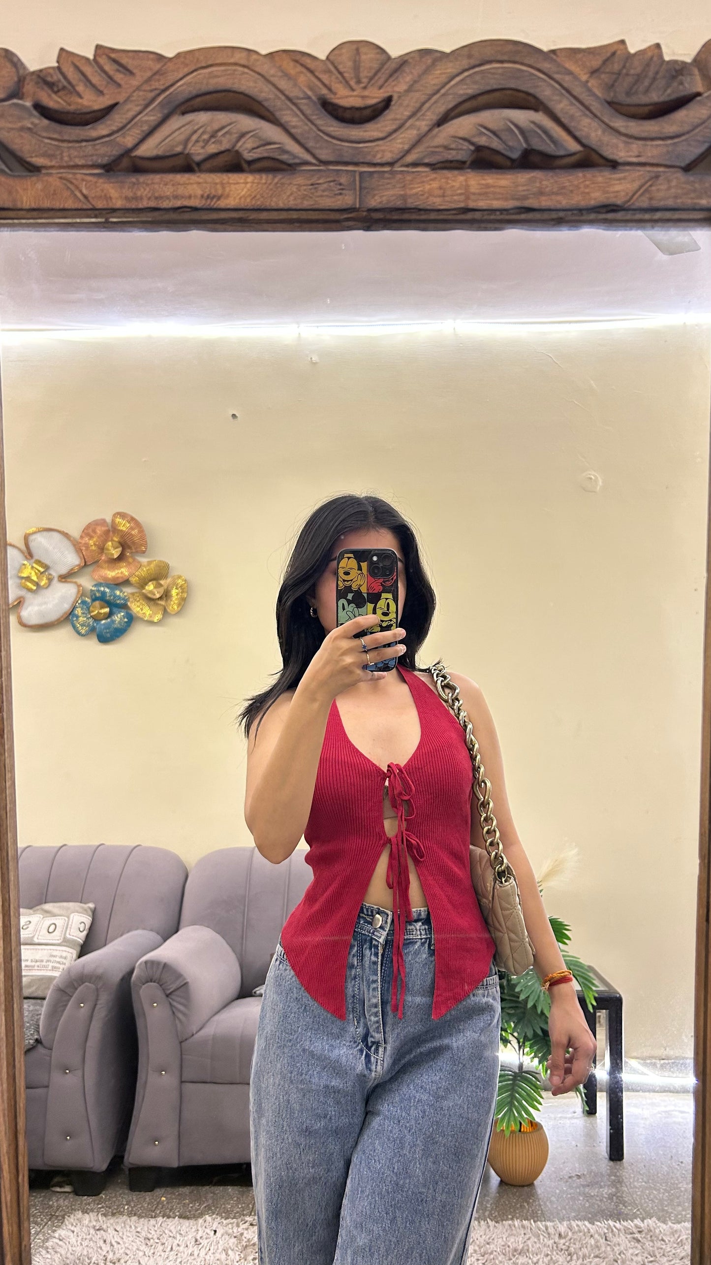 Cute top 30-32 bust halter neck