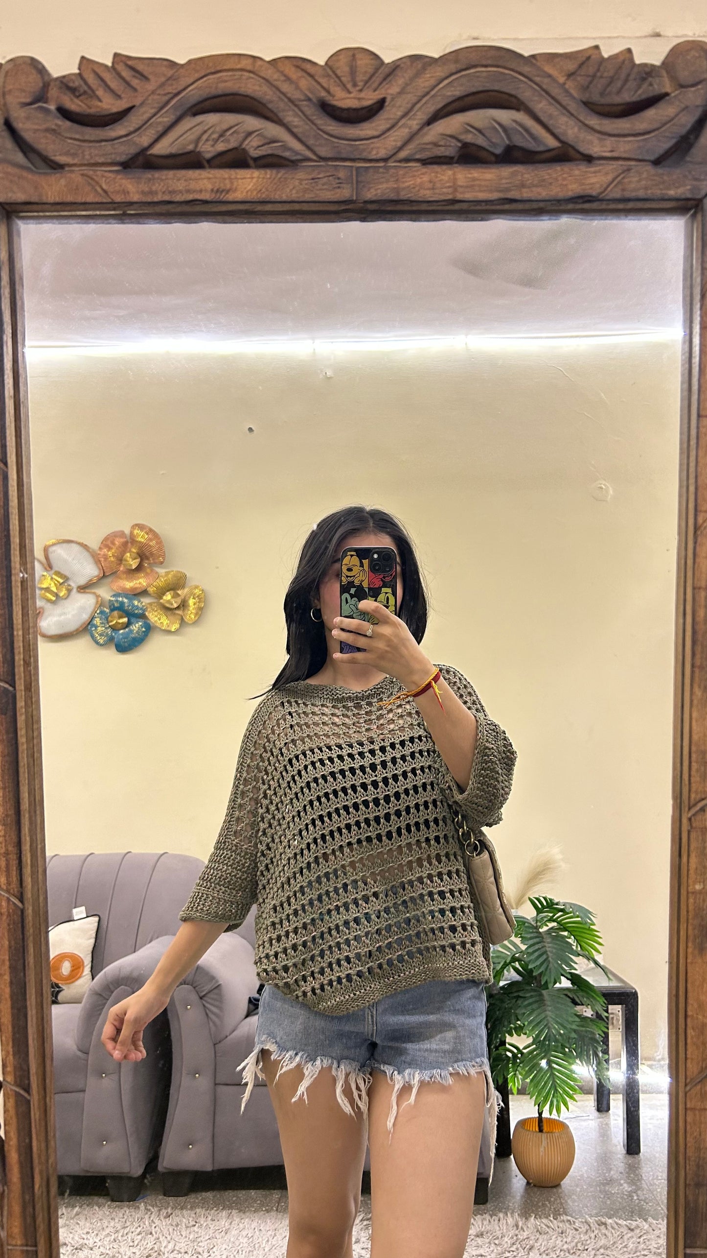 Crochet top M-L