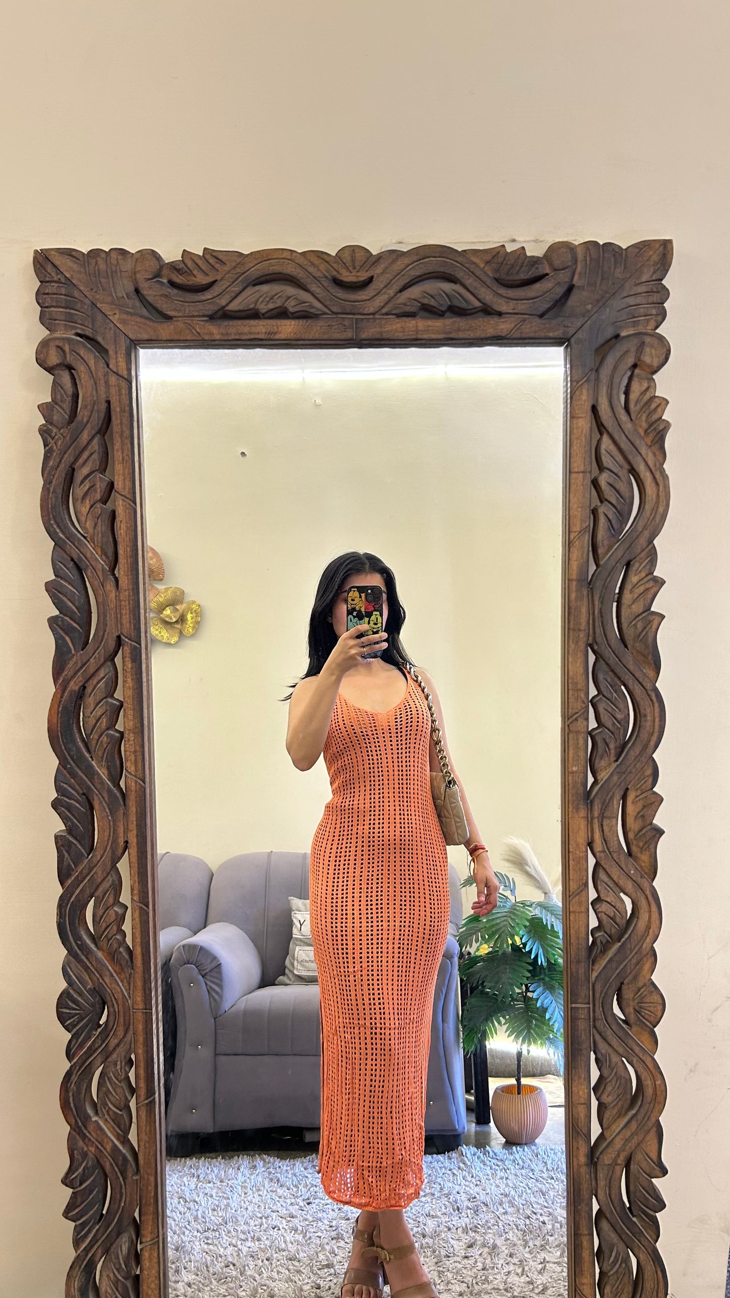 Crochet dress 34-36 bust/l:44