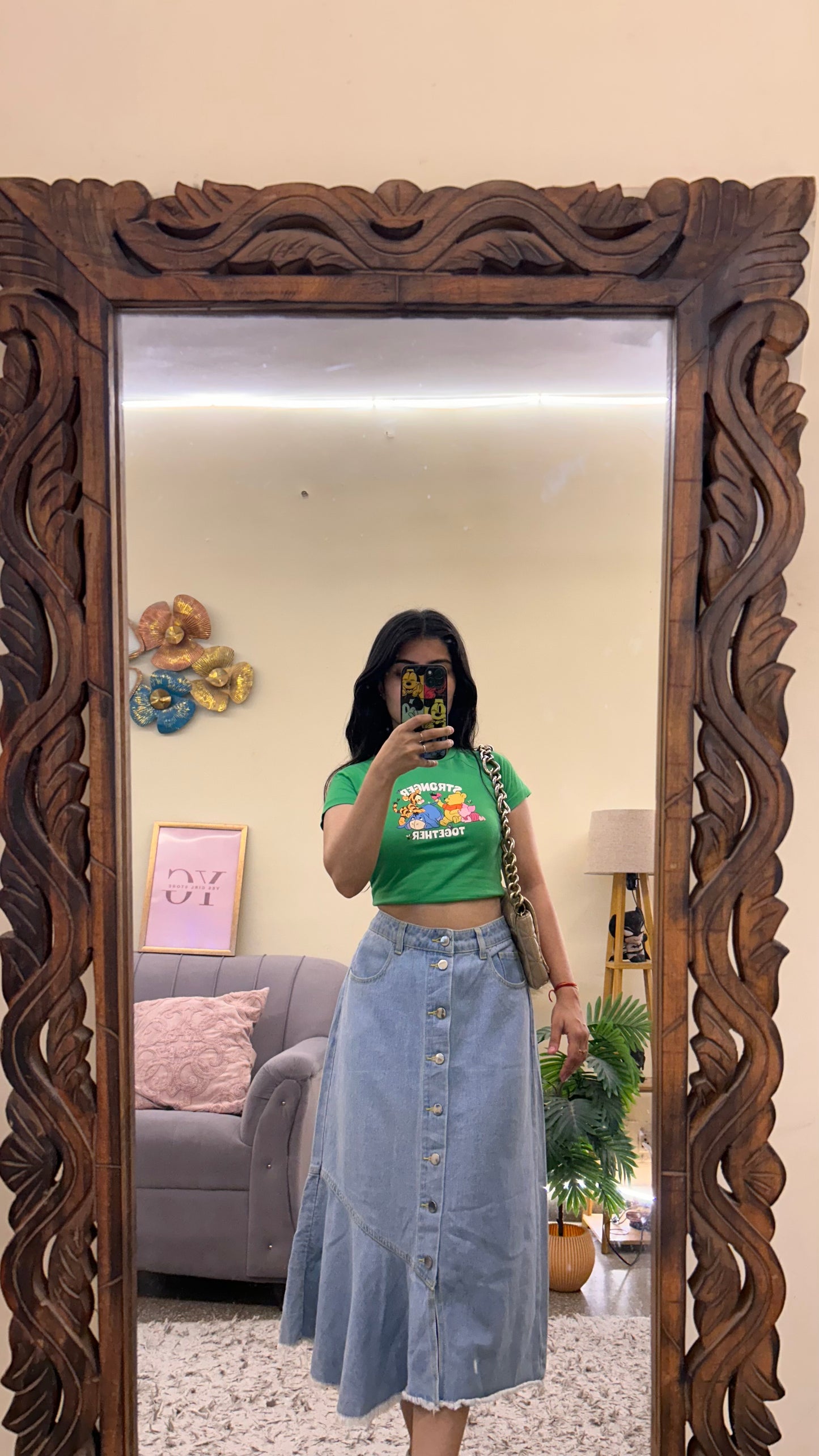 9s)korean skirts waist - 30/L 28