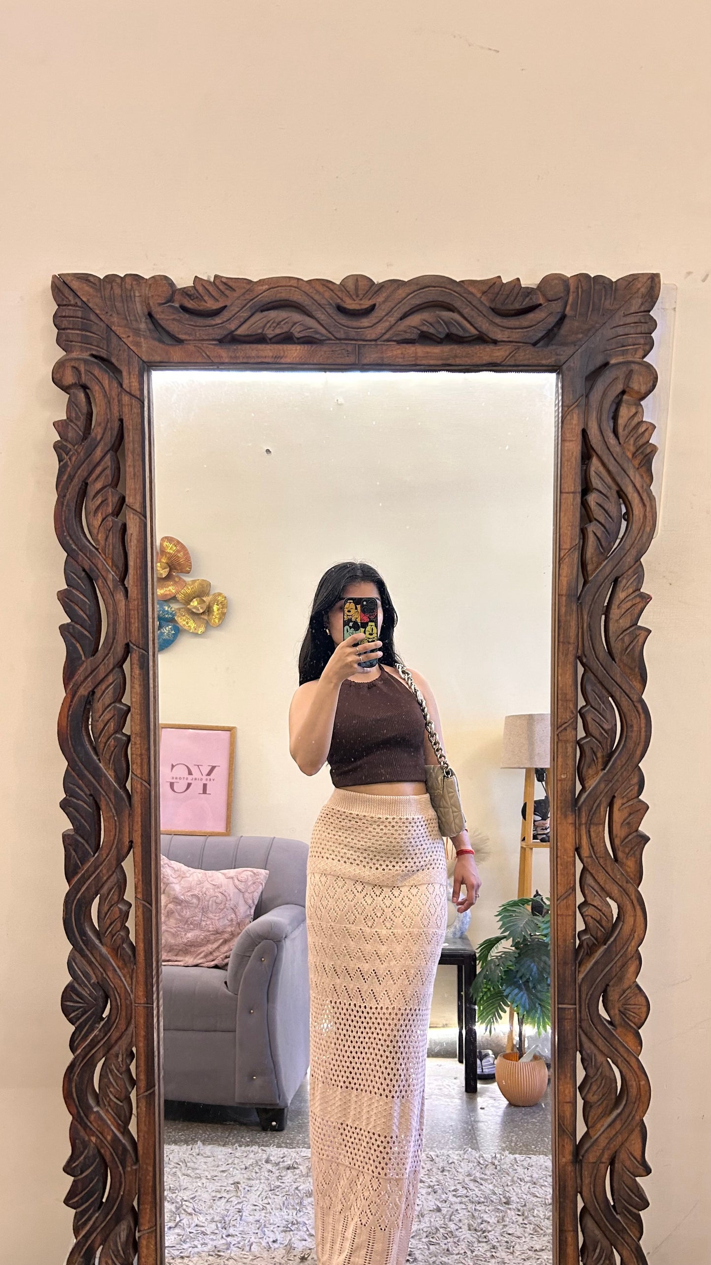 24)crochet skirt with layer waist 32-34 L-42
