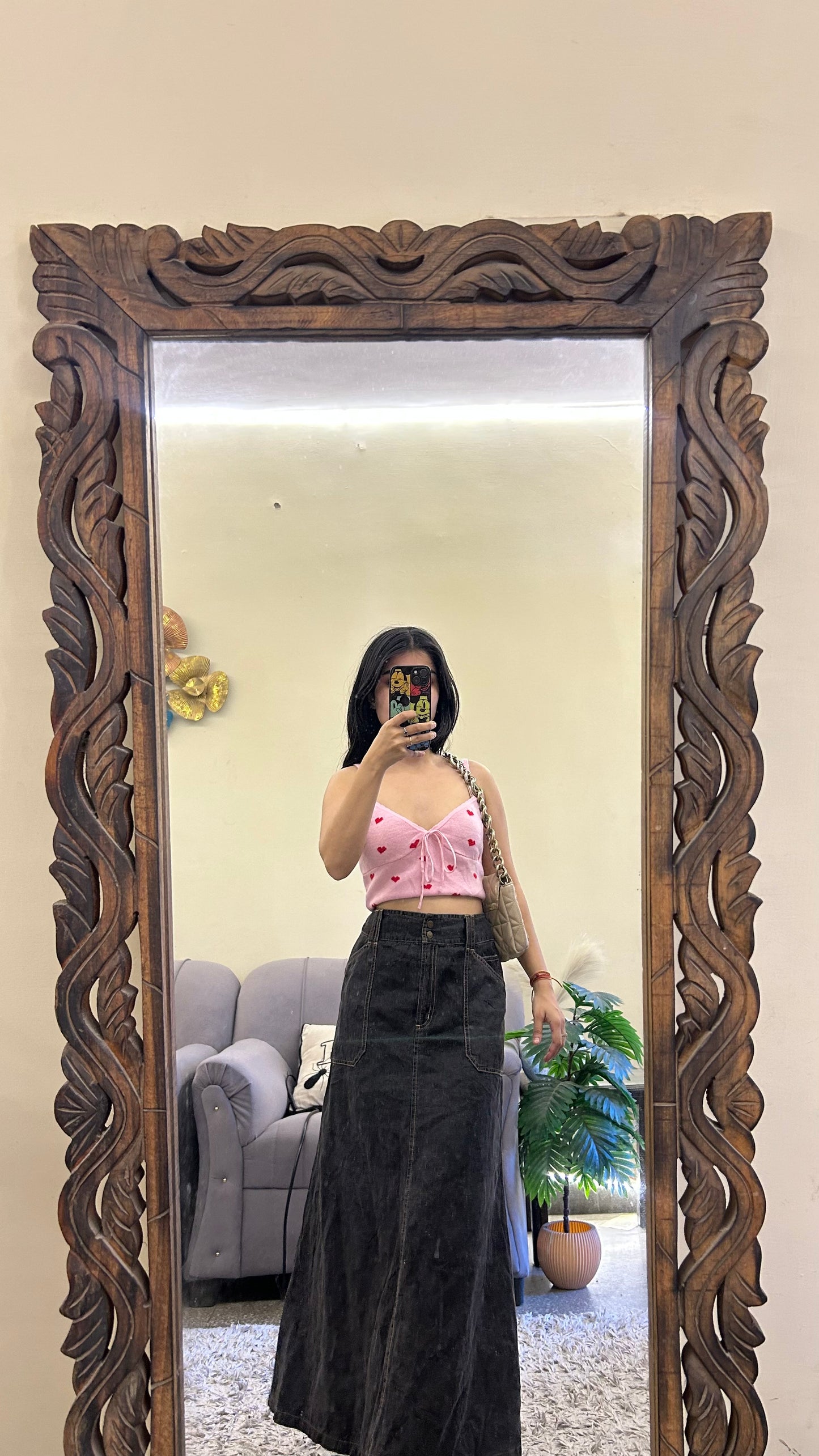 53) korean skirt 30 waist/l:33