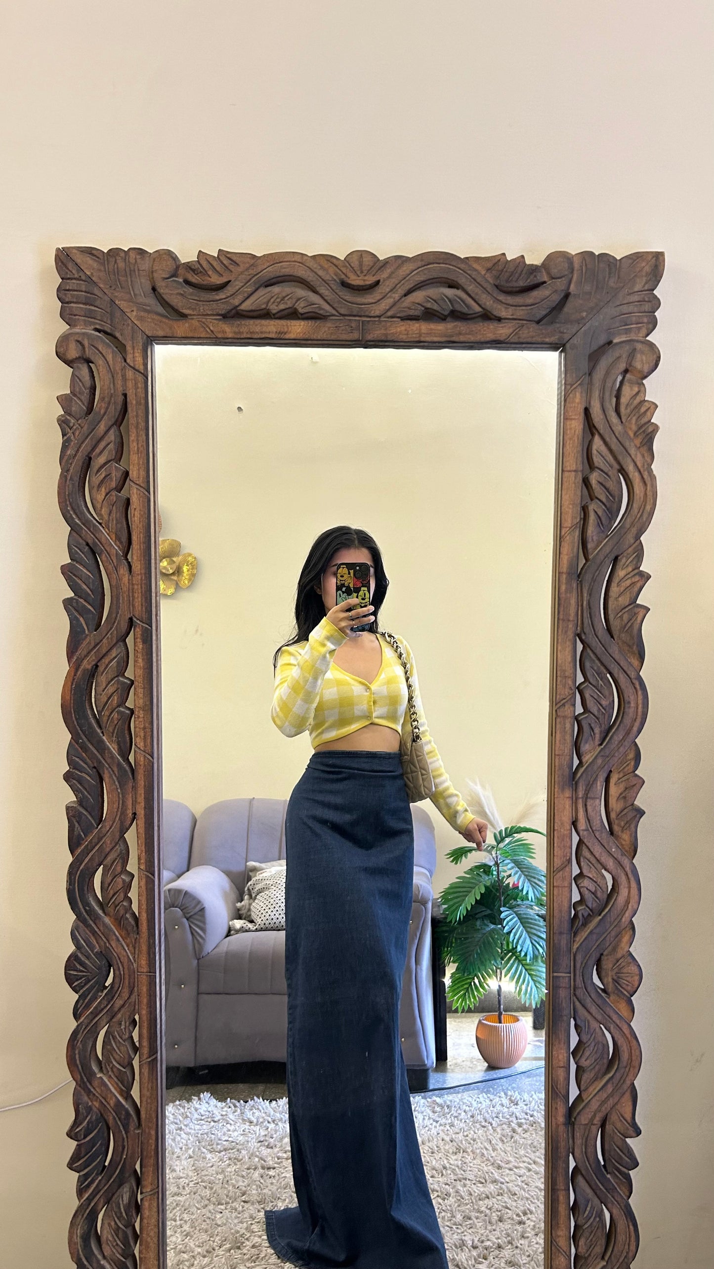 25) Korean skirt 33 waist/l:42