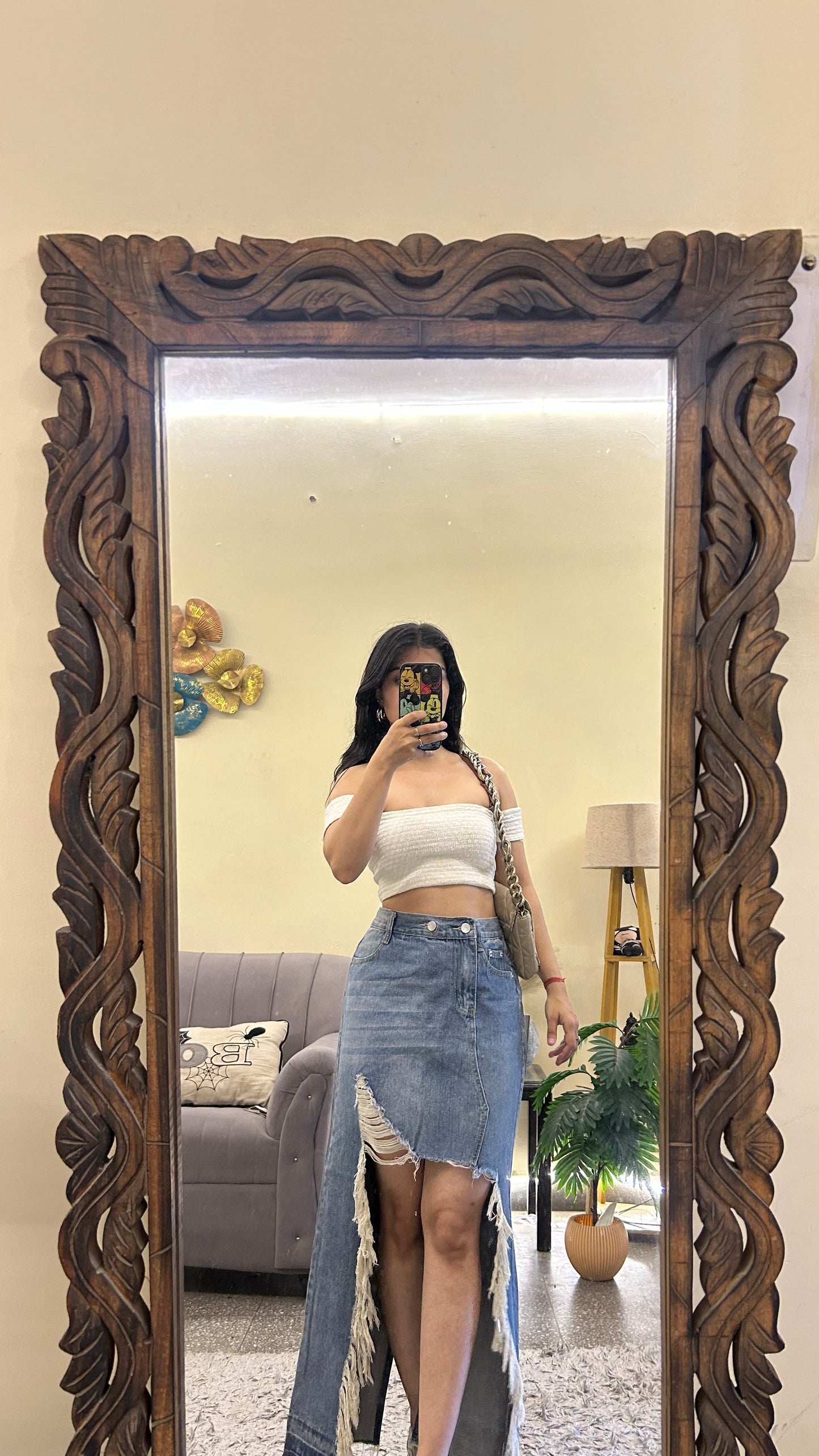 95) Korean skirt 30 waist/l:35