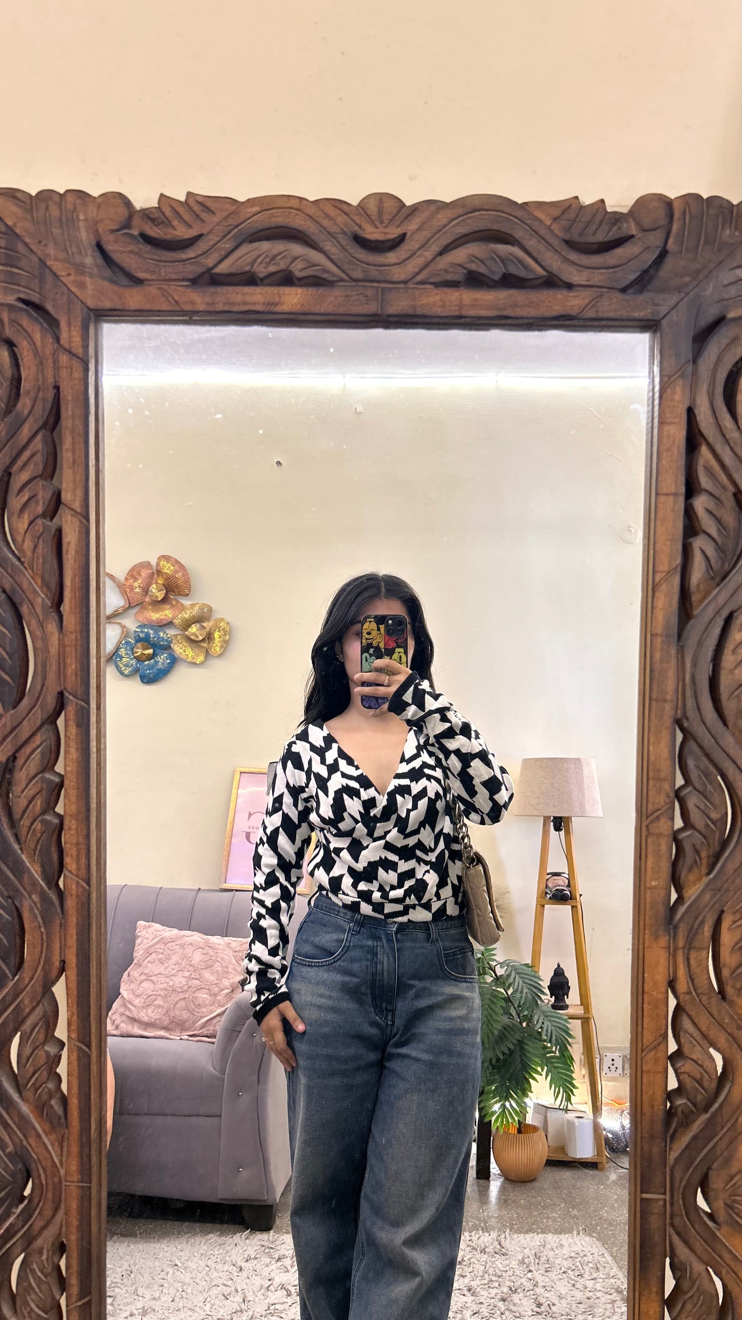 Cute warm top 32-34 bust