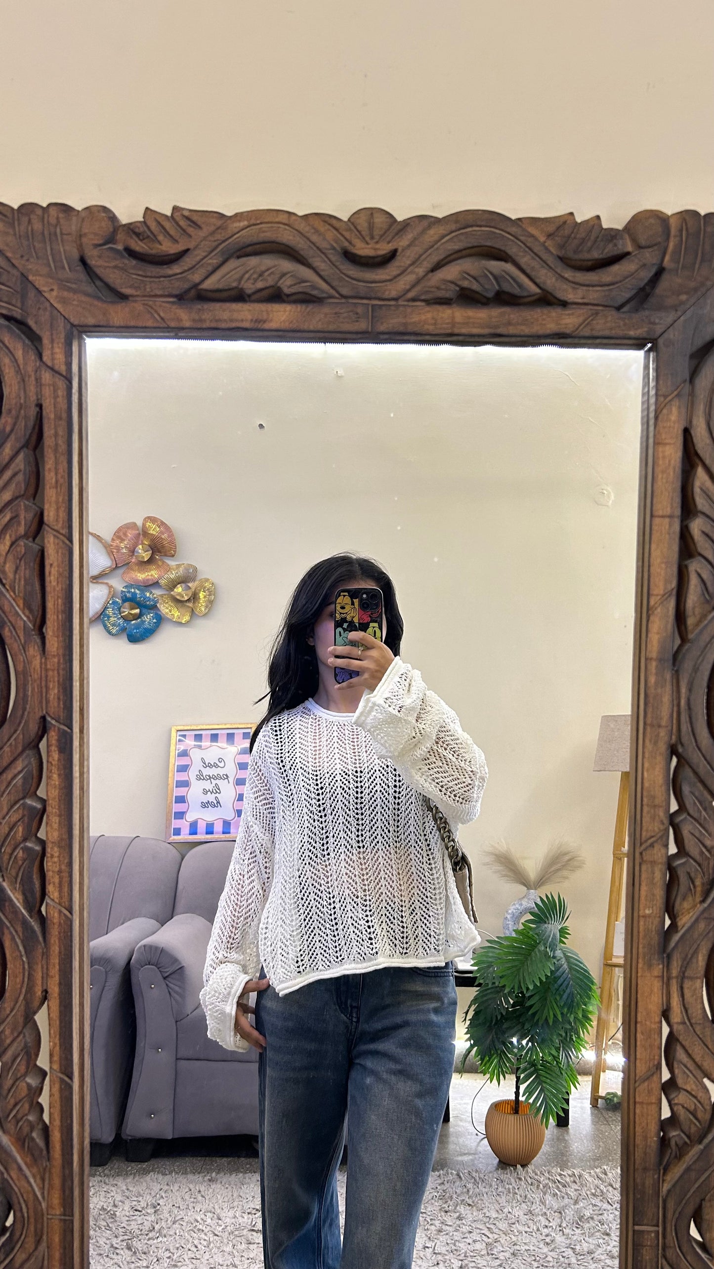 Cute crochet top 32-34 bust