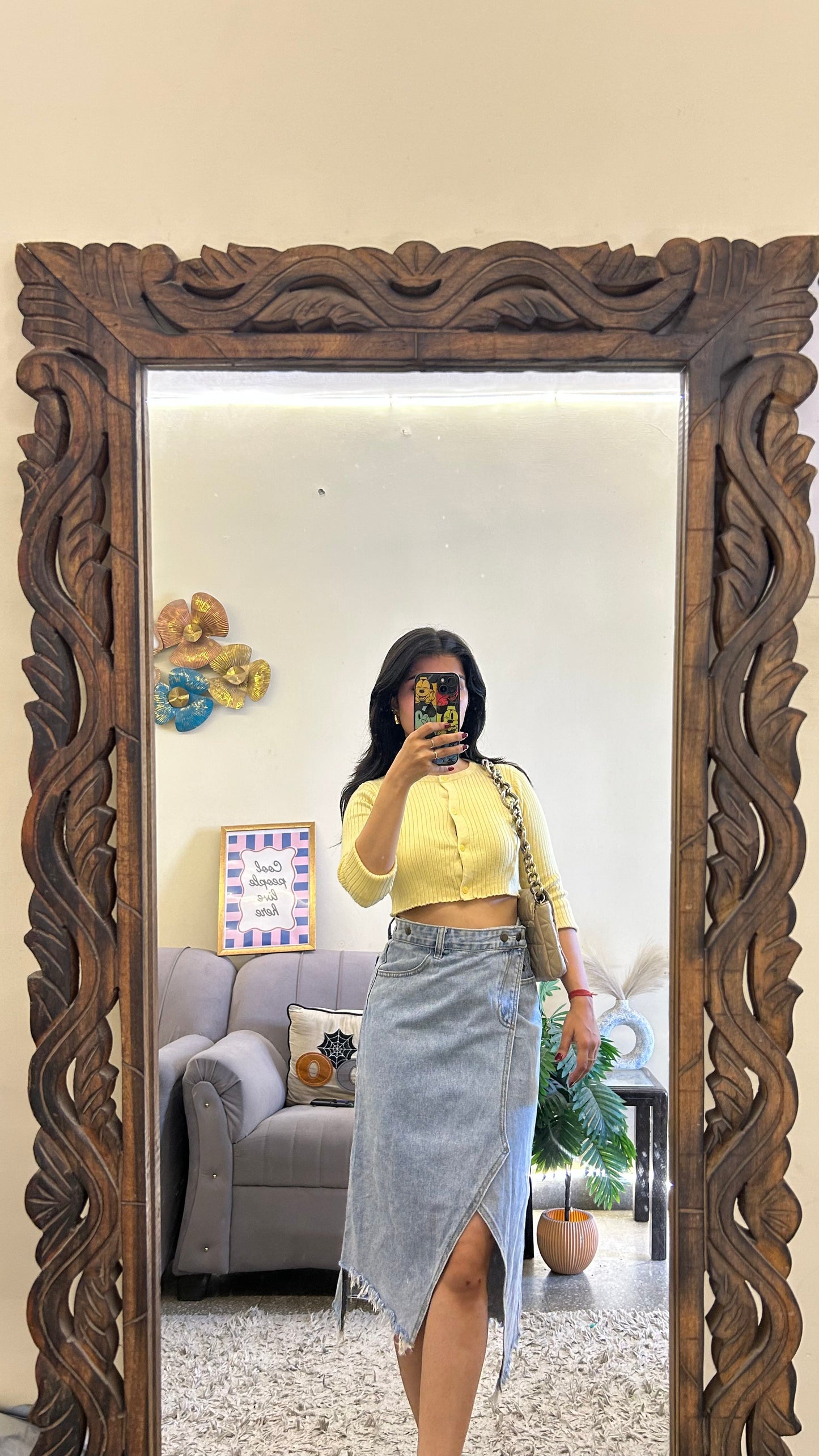 19) Korean skirt 26 waist/l:27