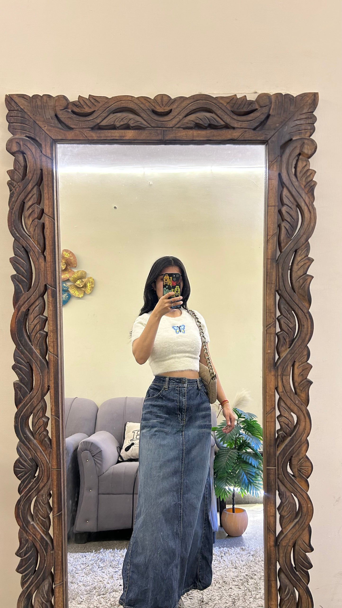 33) korean skirt 35 waist/l:35
