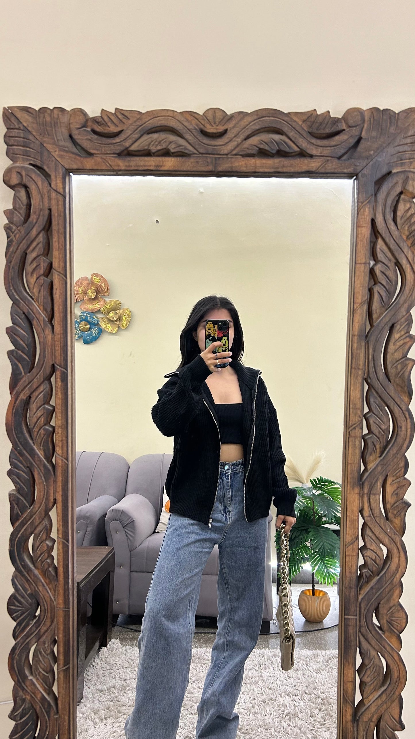 Zipper sweater M
