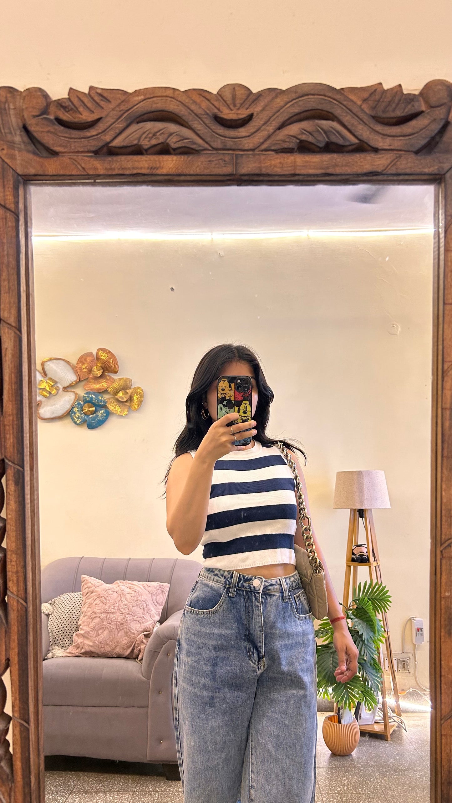 1) thrifted cute top 28-32 bust
