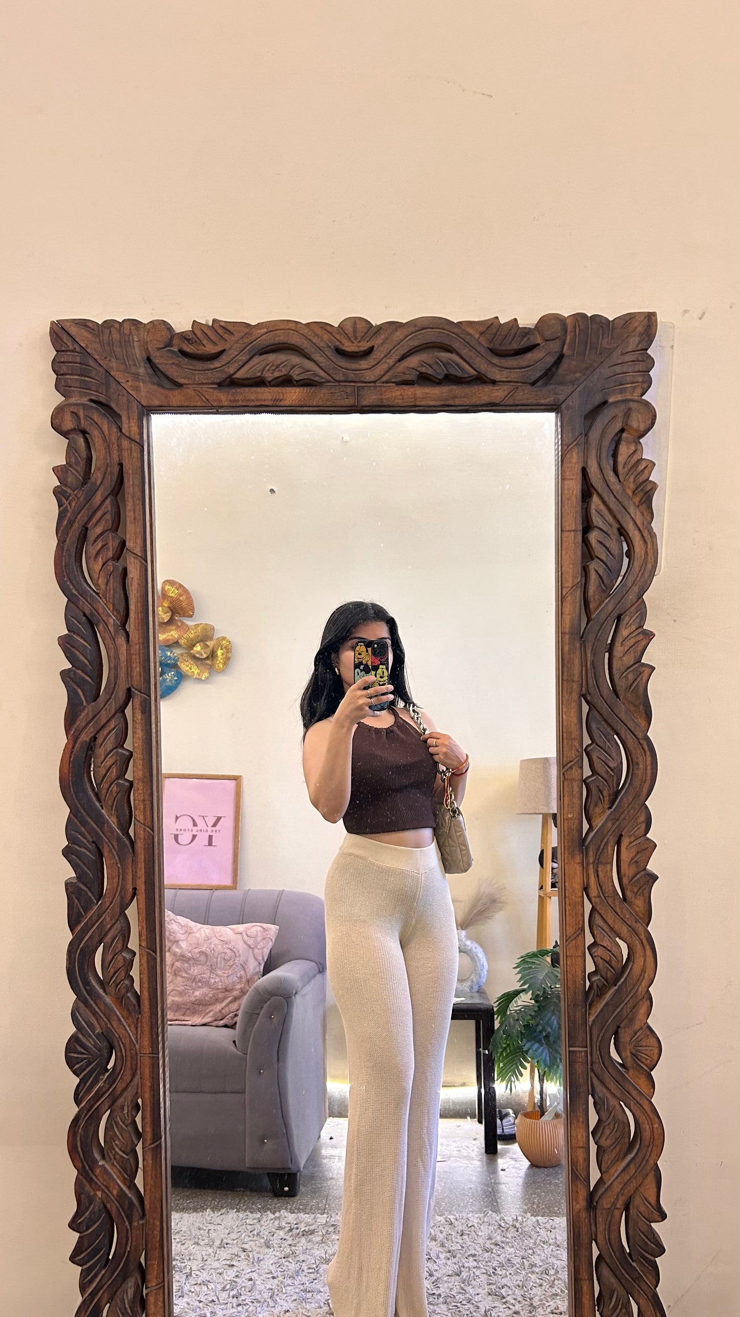 33)crochet pants without layer waist 28/ L-43