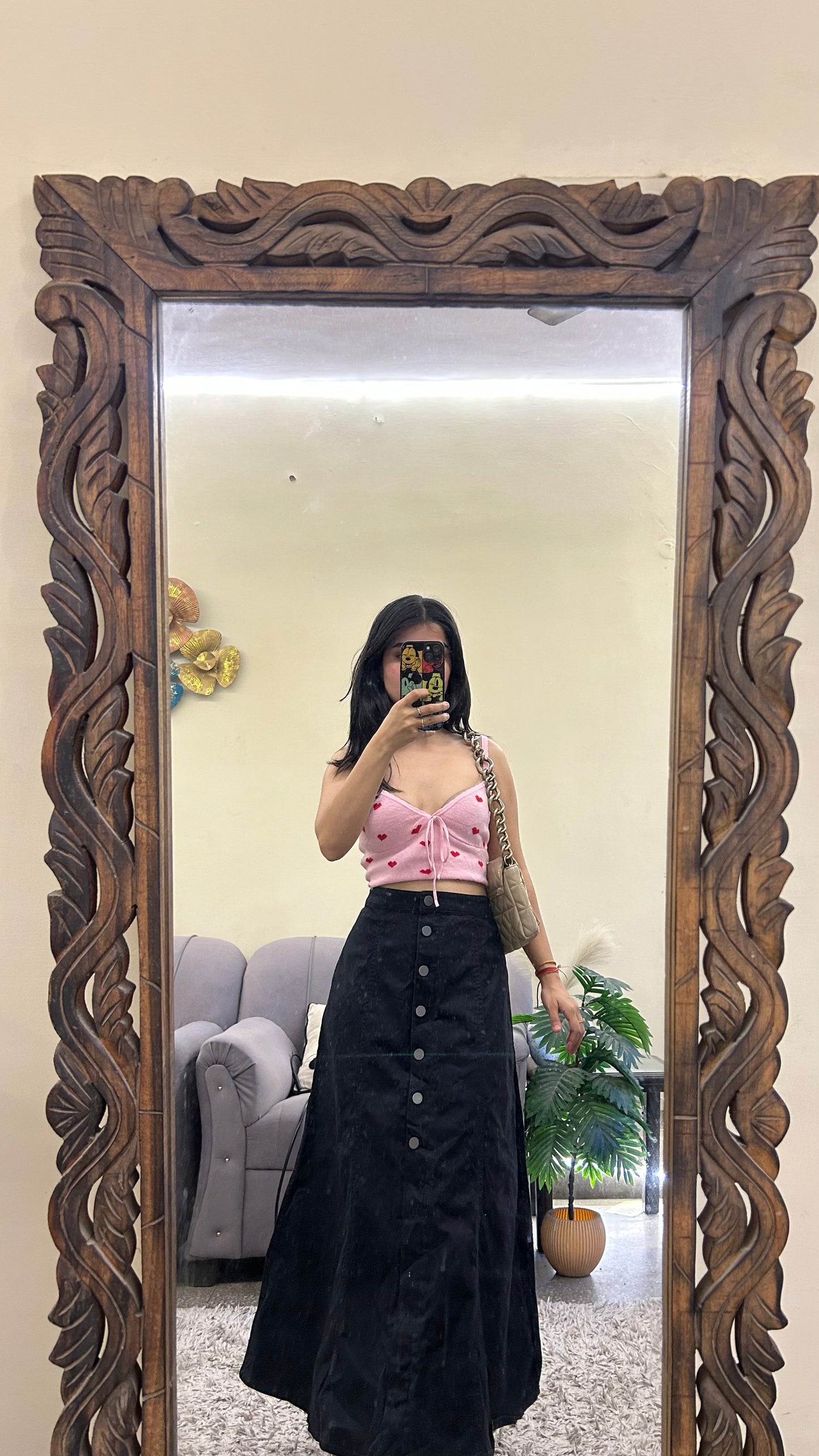 59) korean skirt 28 waist/l:32