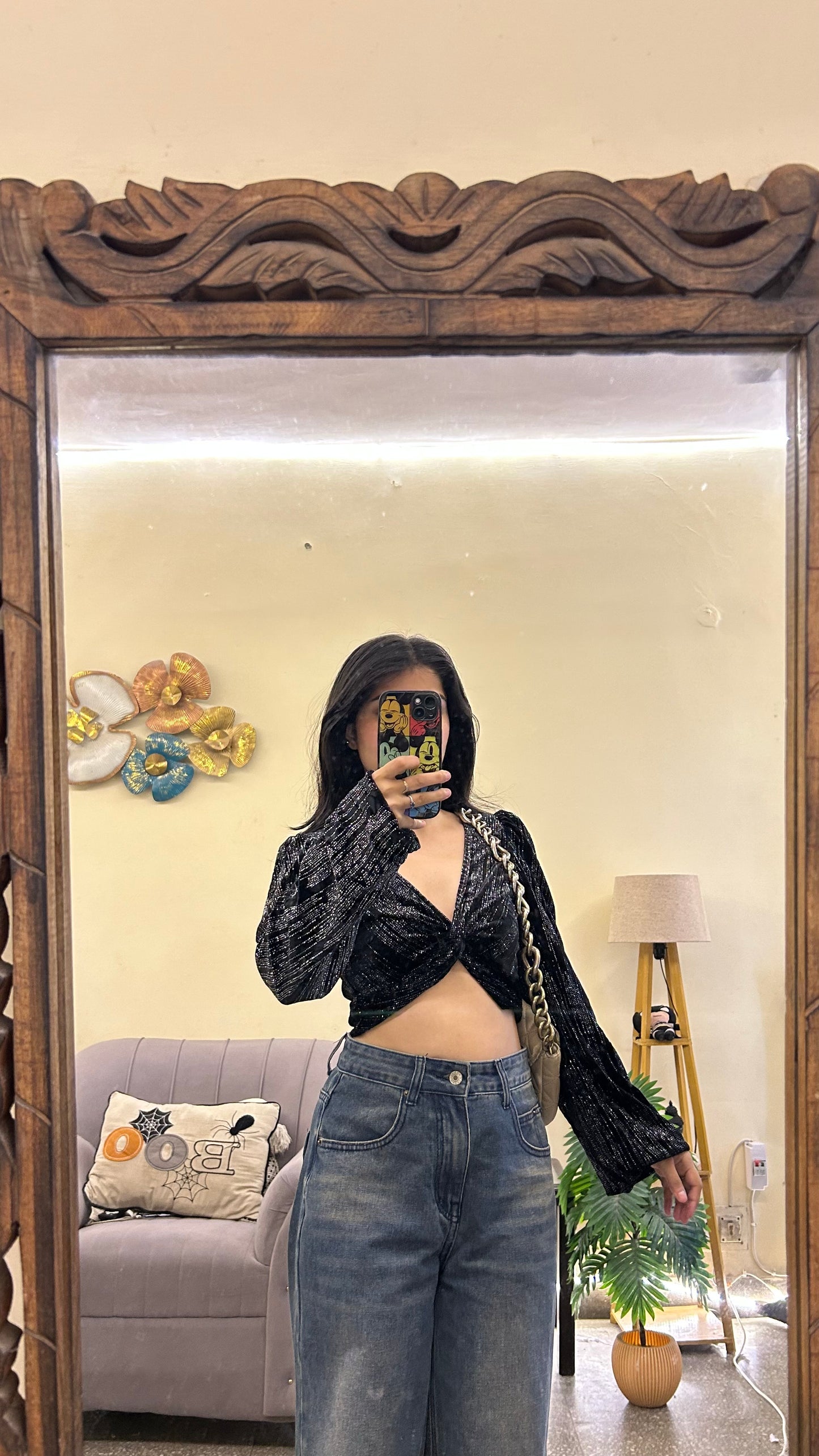 Cute shimmer party top 32-36 bust ( high quality)