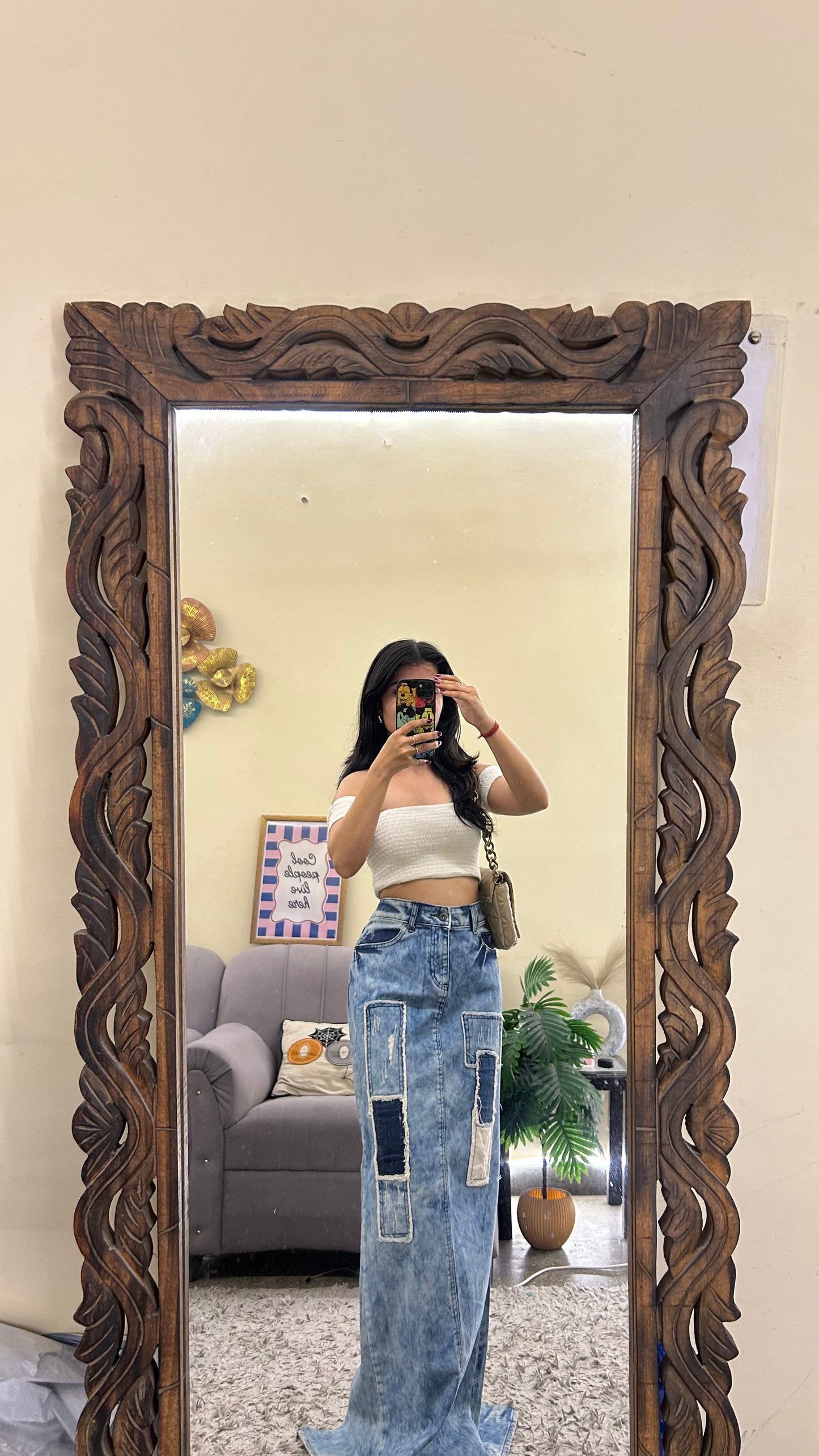 61) Korean skirt 31 waist/l:41