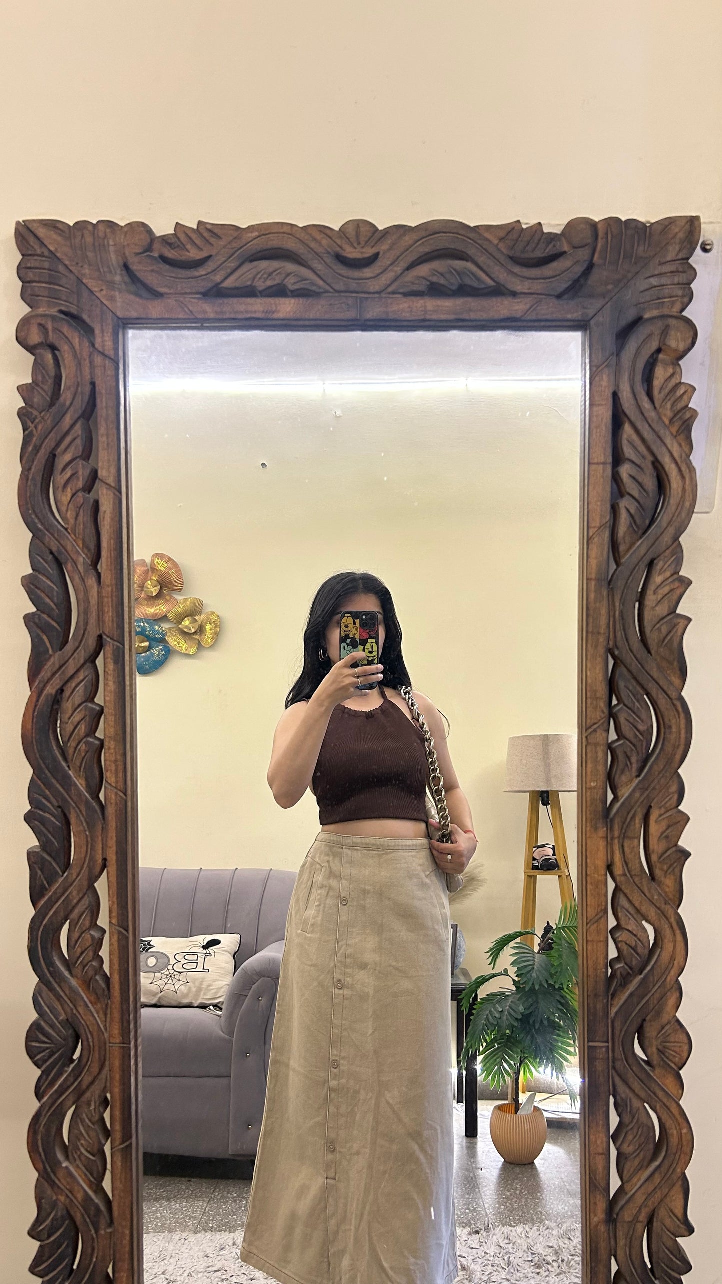 107) Korean skirt 26 waist/l:32