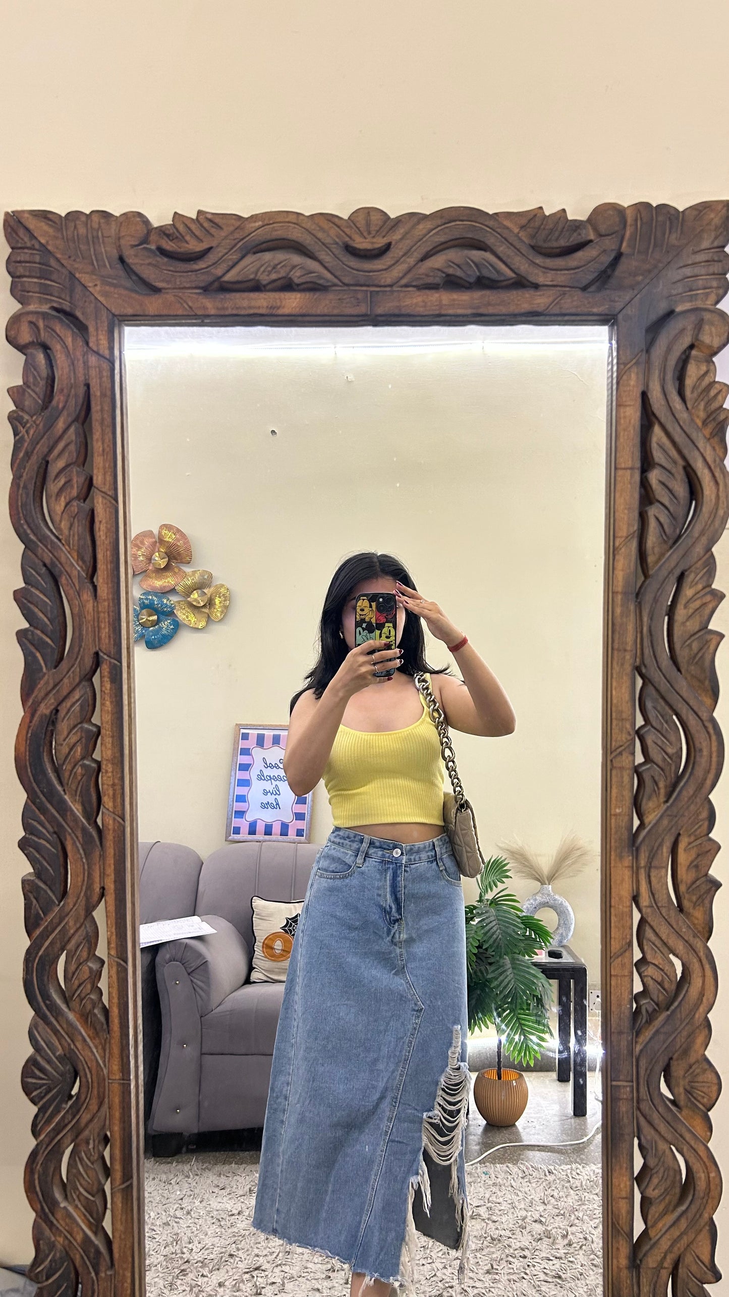 74) Korean skirt 30 waist/l:29