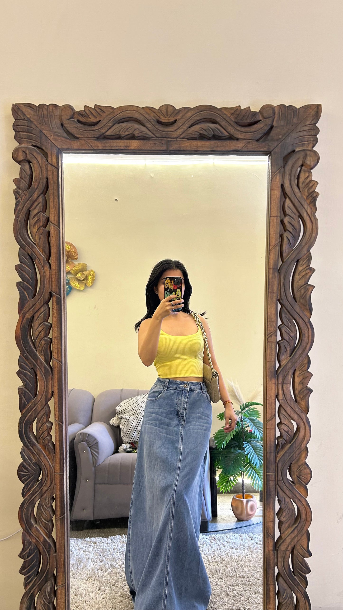 49)Korean skirt 34 waist/l:36