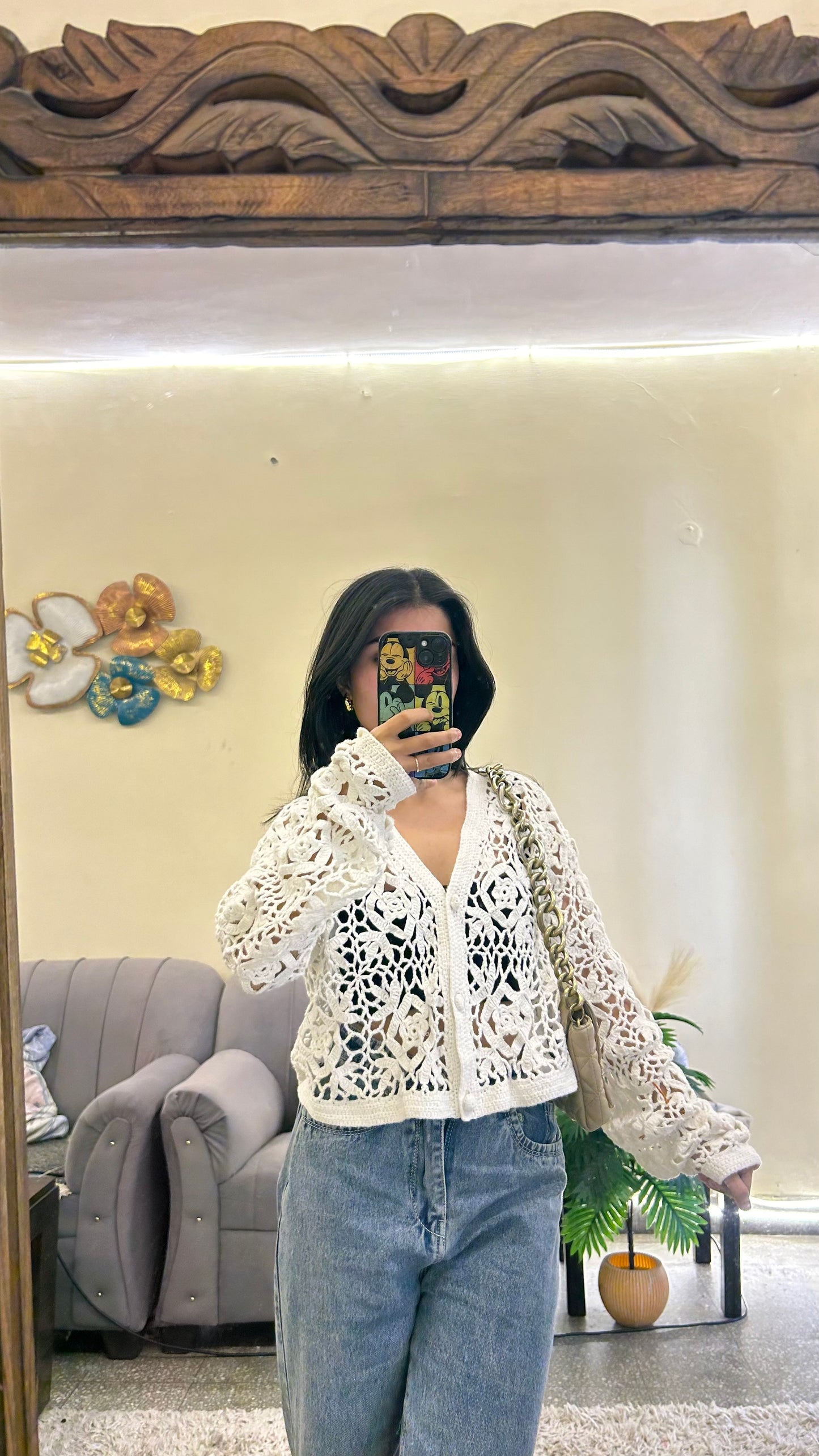 Cute crochet top S-M