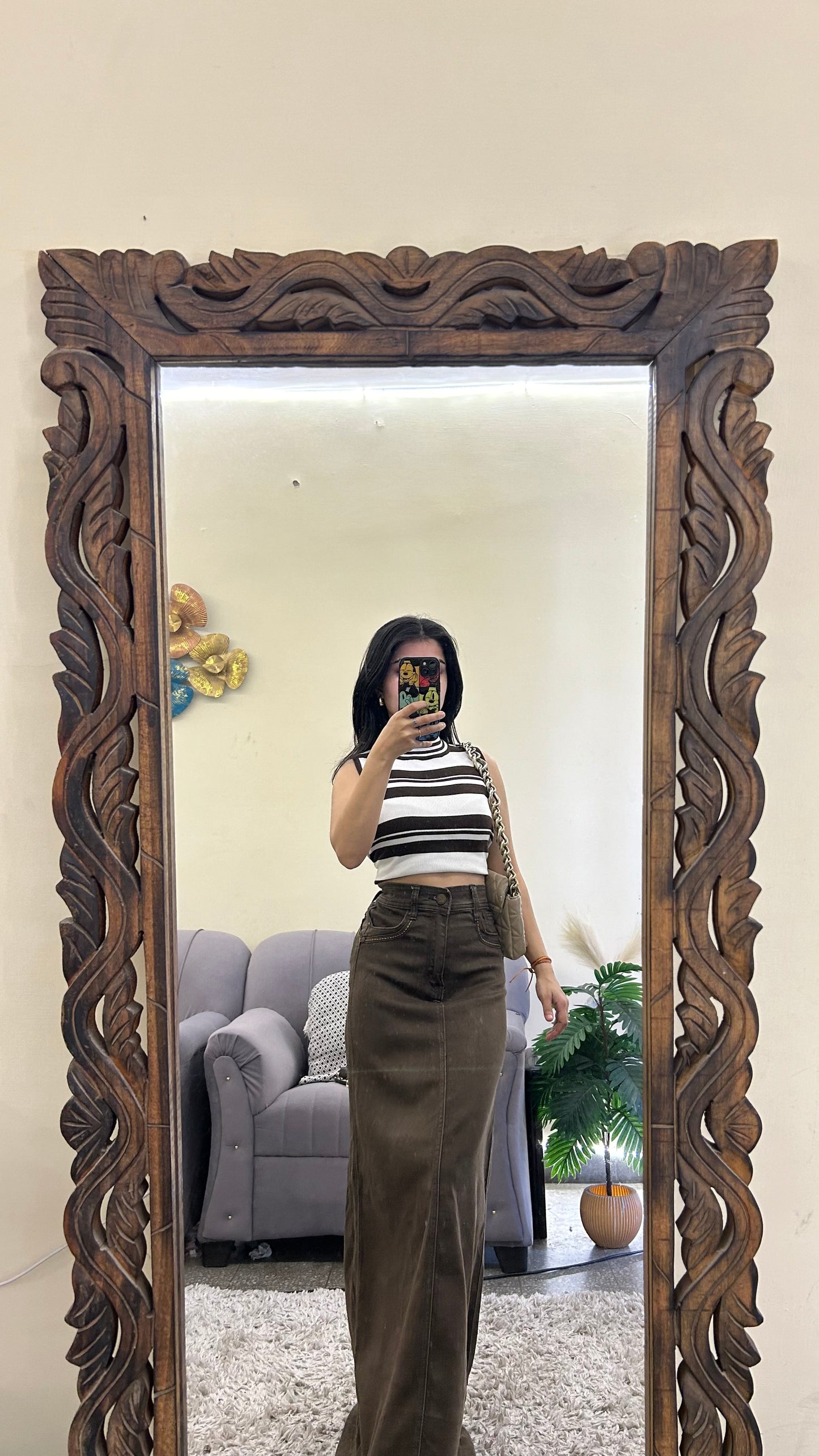 11) Korean skirt 26-27 waist/l:40