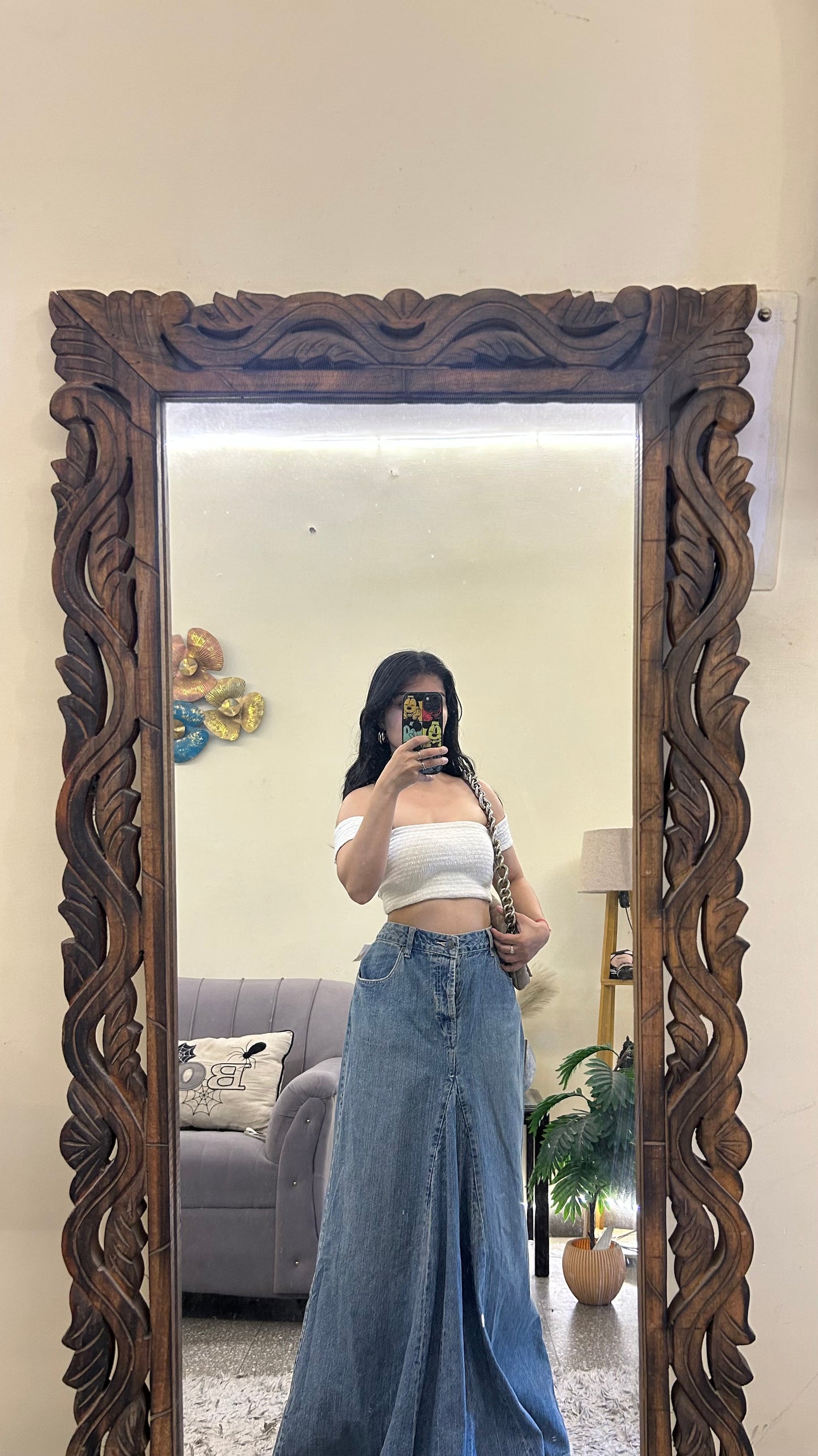 120) Korean skirt 35 waist/l:41