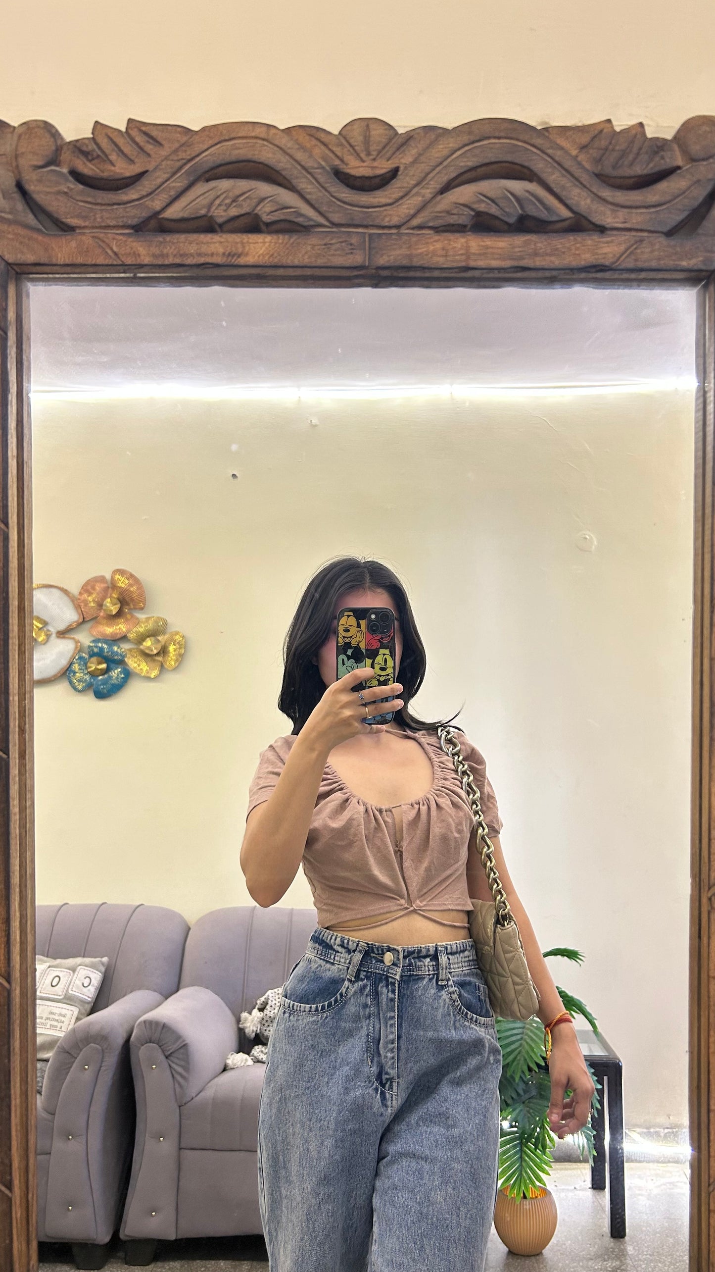 Cute top wrap around top